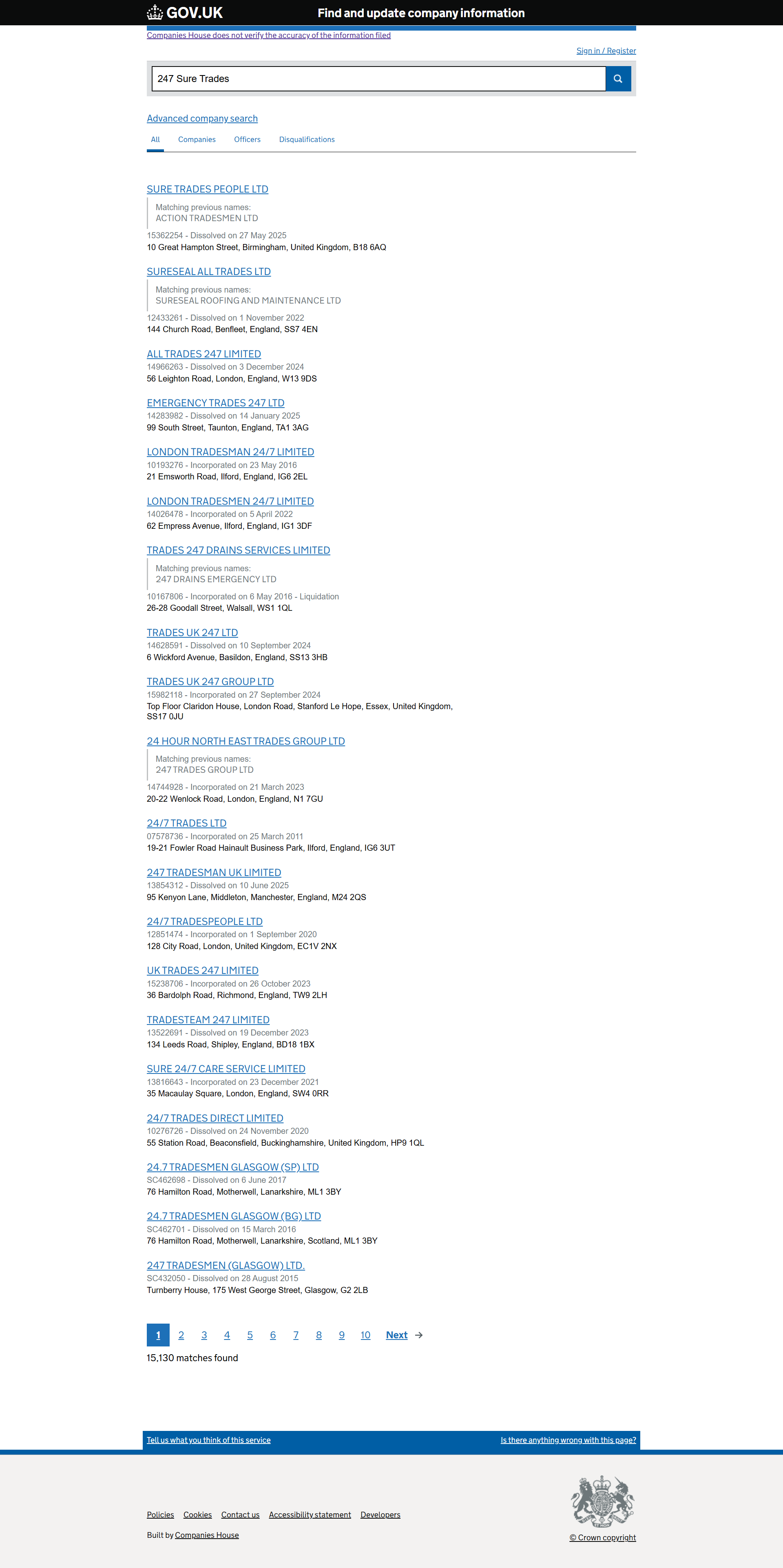 UK Companies House