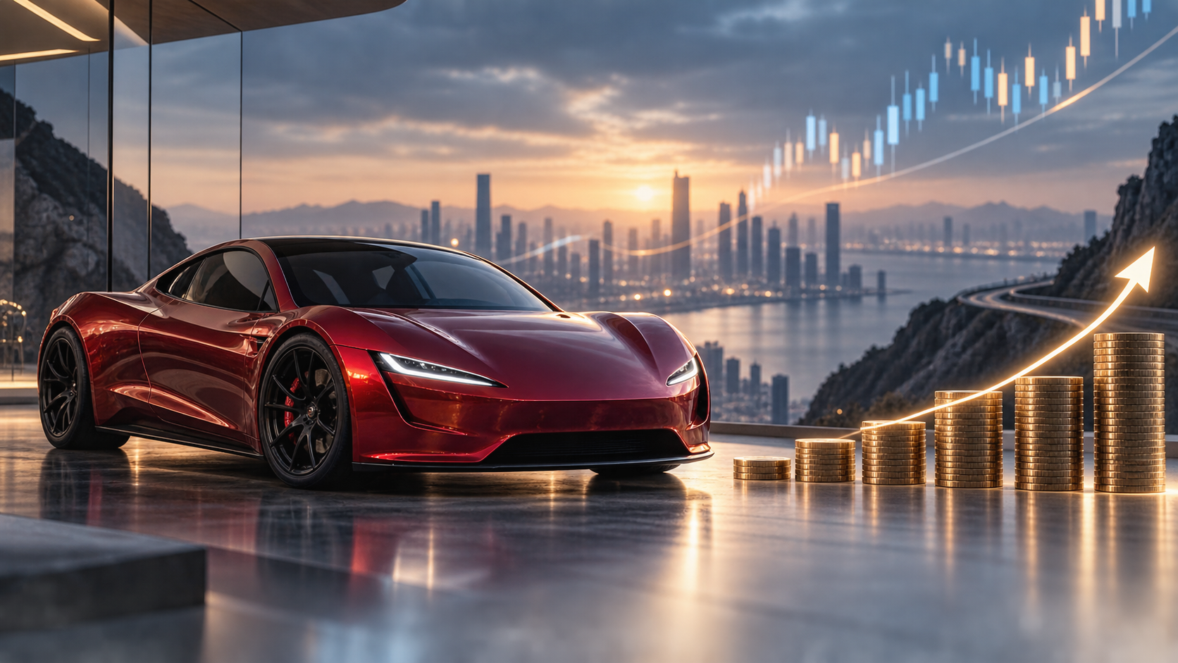 À espera do Tesla Roadster, depósito de US$ 50 mil poderia valer US$ 900 mil em ações