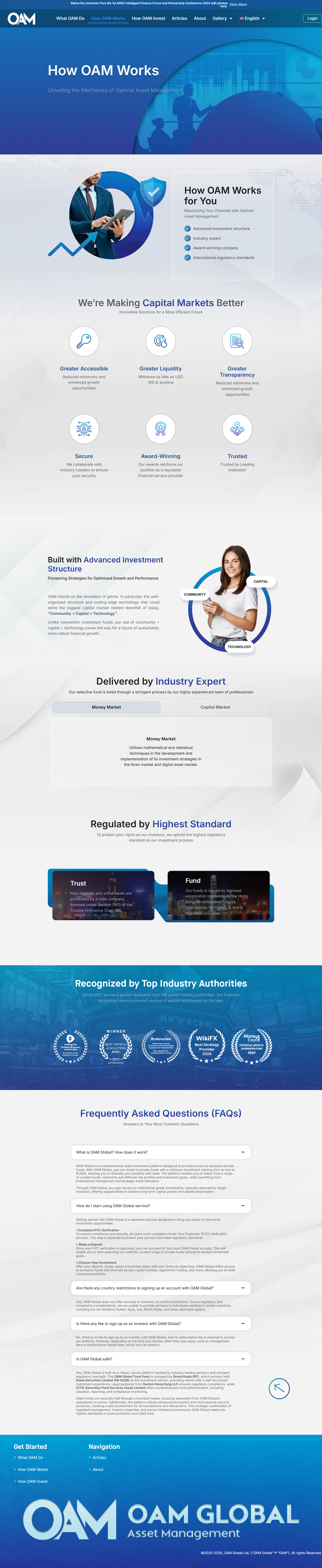 OAM Global Official Website