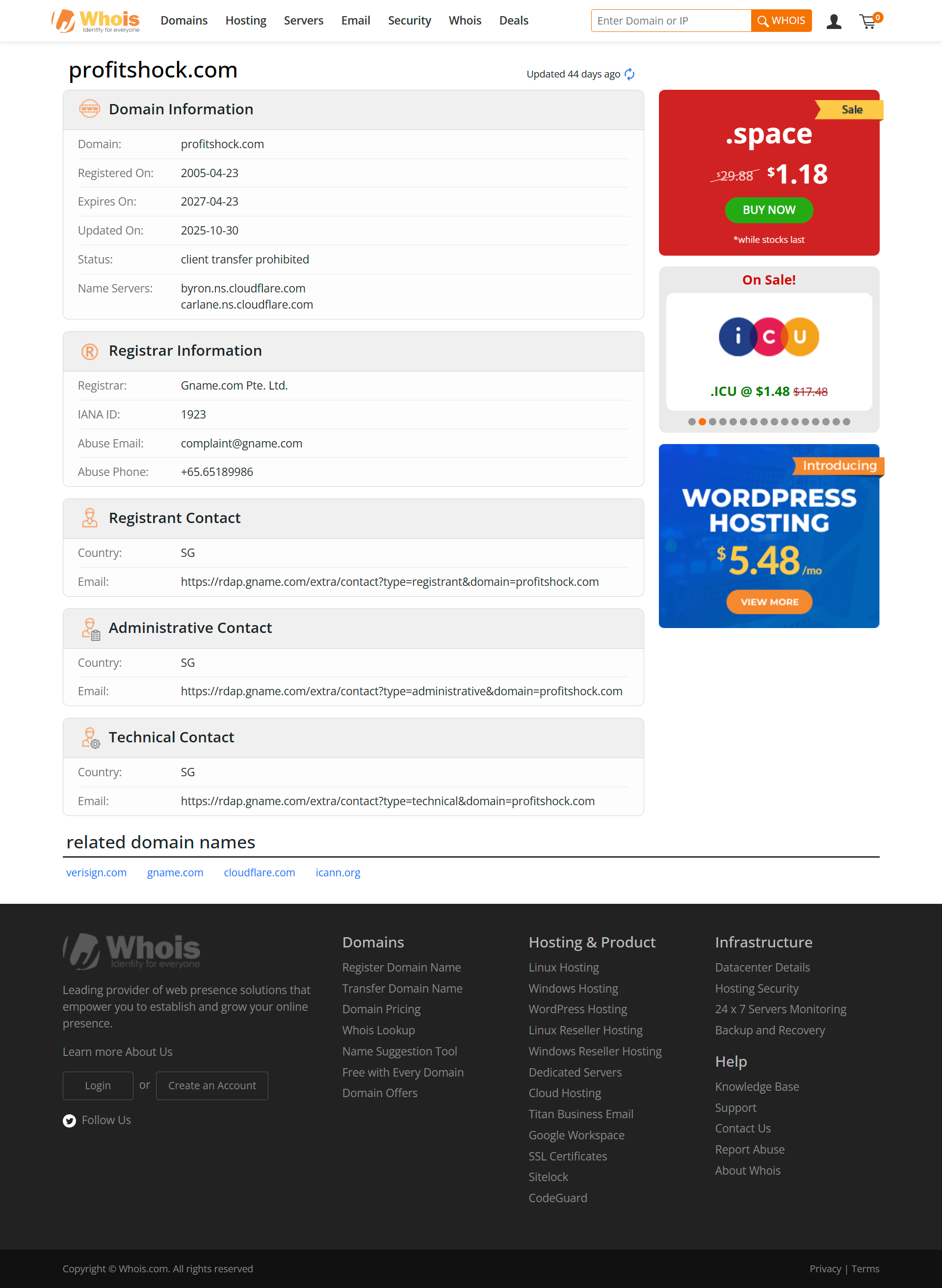 WHOIS Lookup Results
