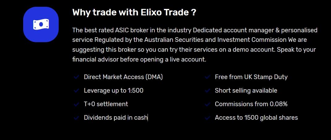 leverage of Elixo Trade
