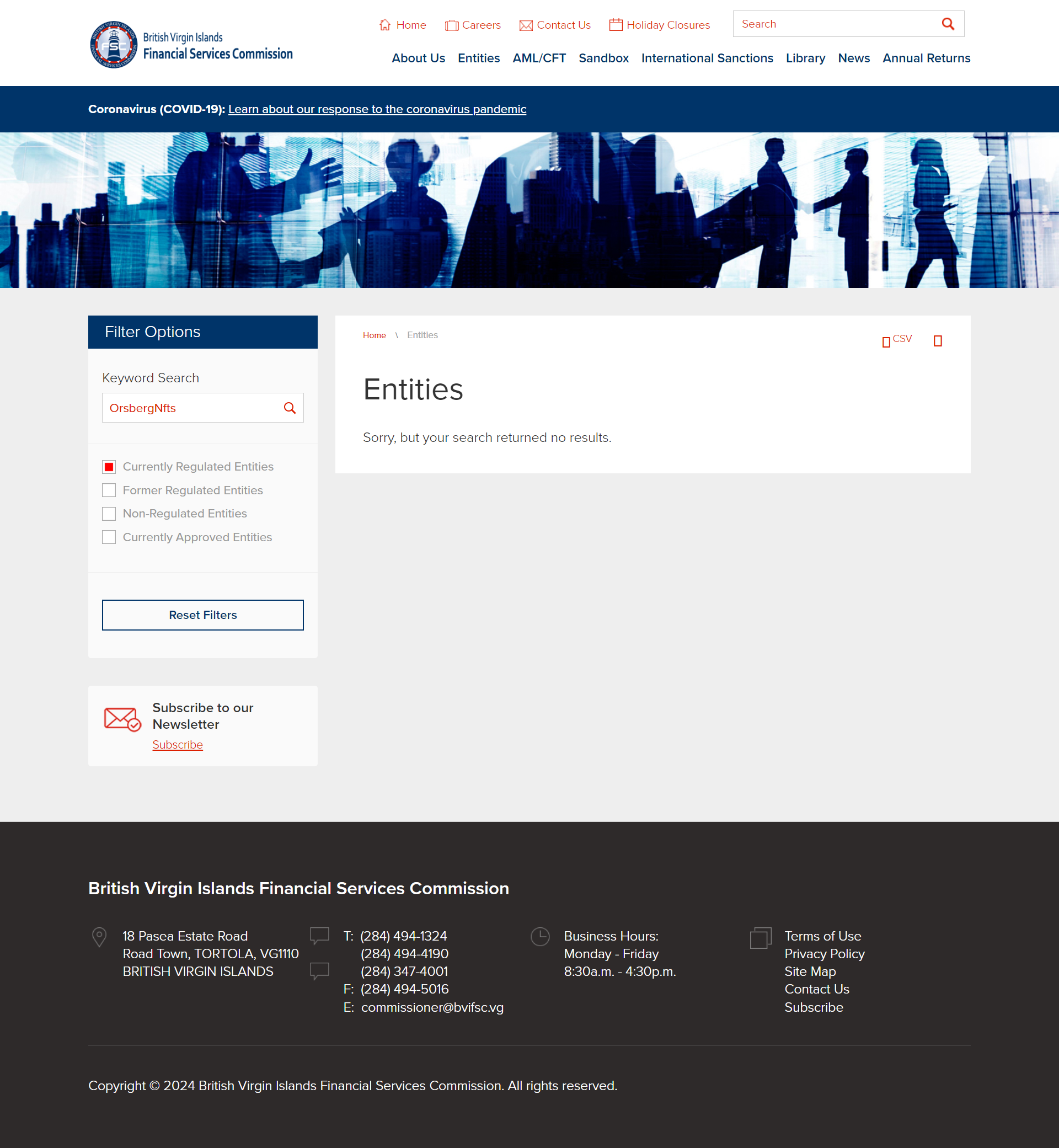 British Virgin Islands Financial Services Commission