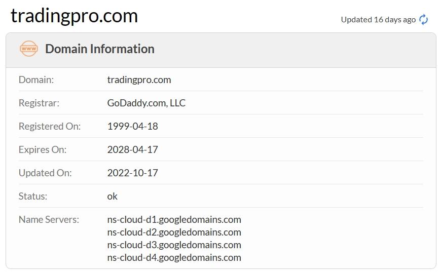 whois.com domain age data