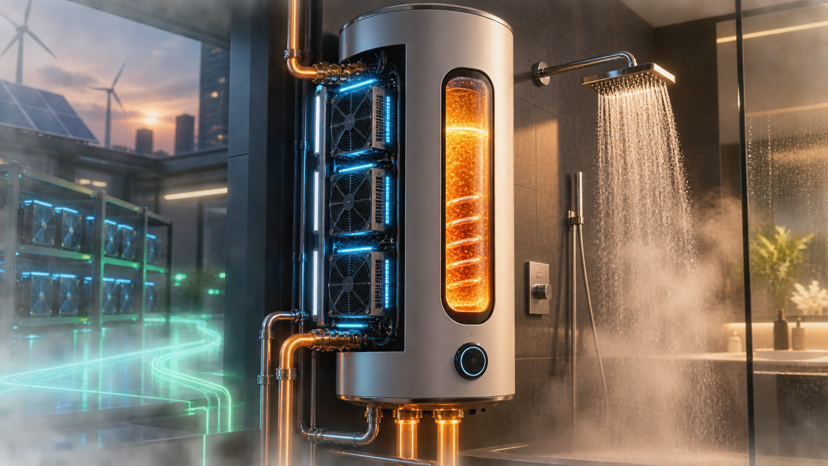 Heatbit gabungkan pemanas air dengan perlombongan Bitcoin