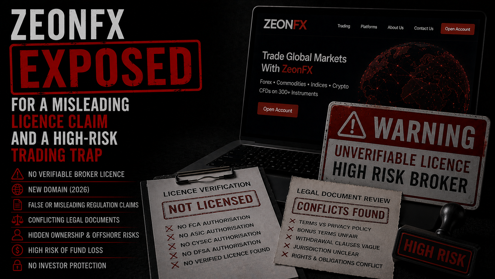ZeonFX是诈骗吗？zeonfx.com 2026年新注册，平台真的可靠吗？
