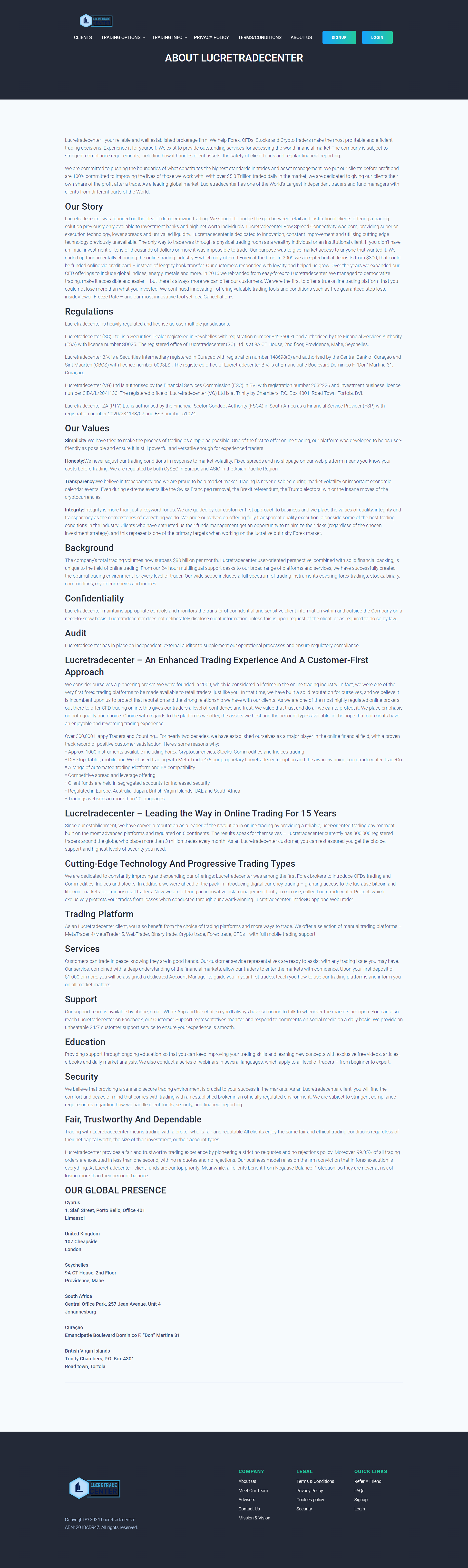 Lucretradecenter Official Website