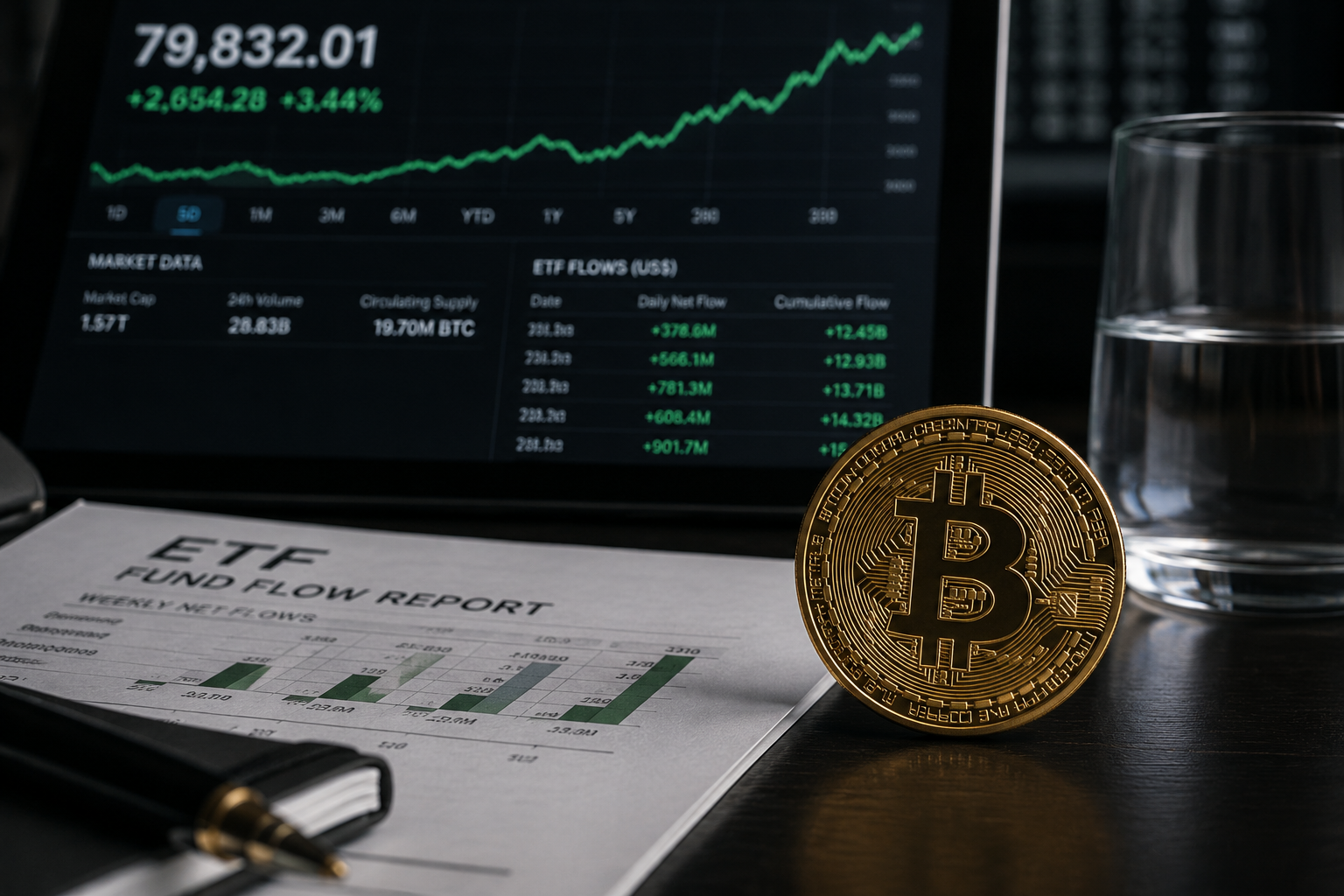 Bitcoin Nears $80,000 Amid Enhanced Liquidity and Spot ETF Inflows