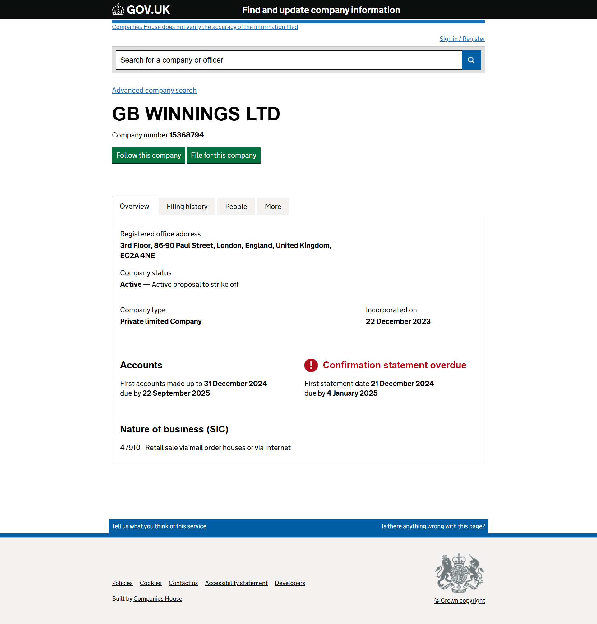 UK Companies House
