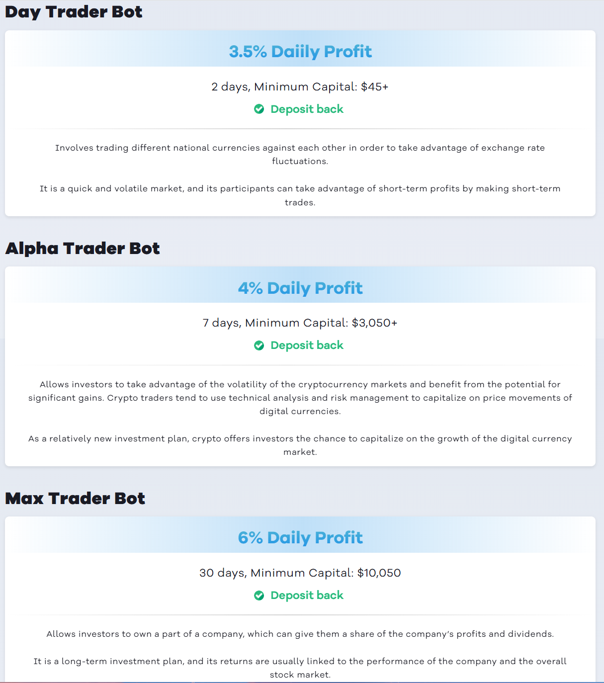 Trading Bot Solution