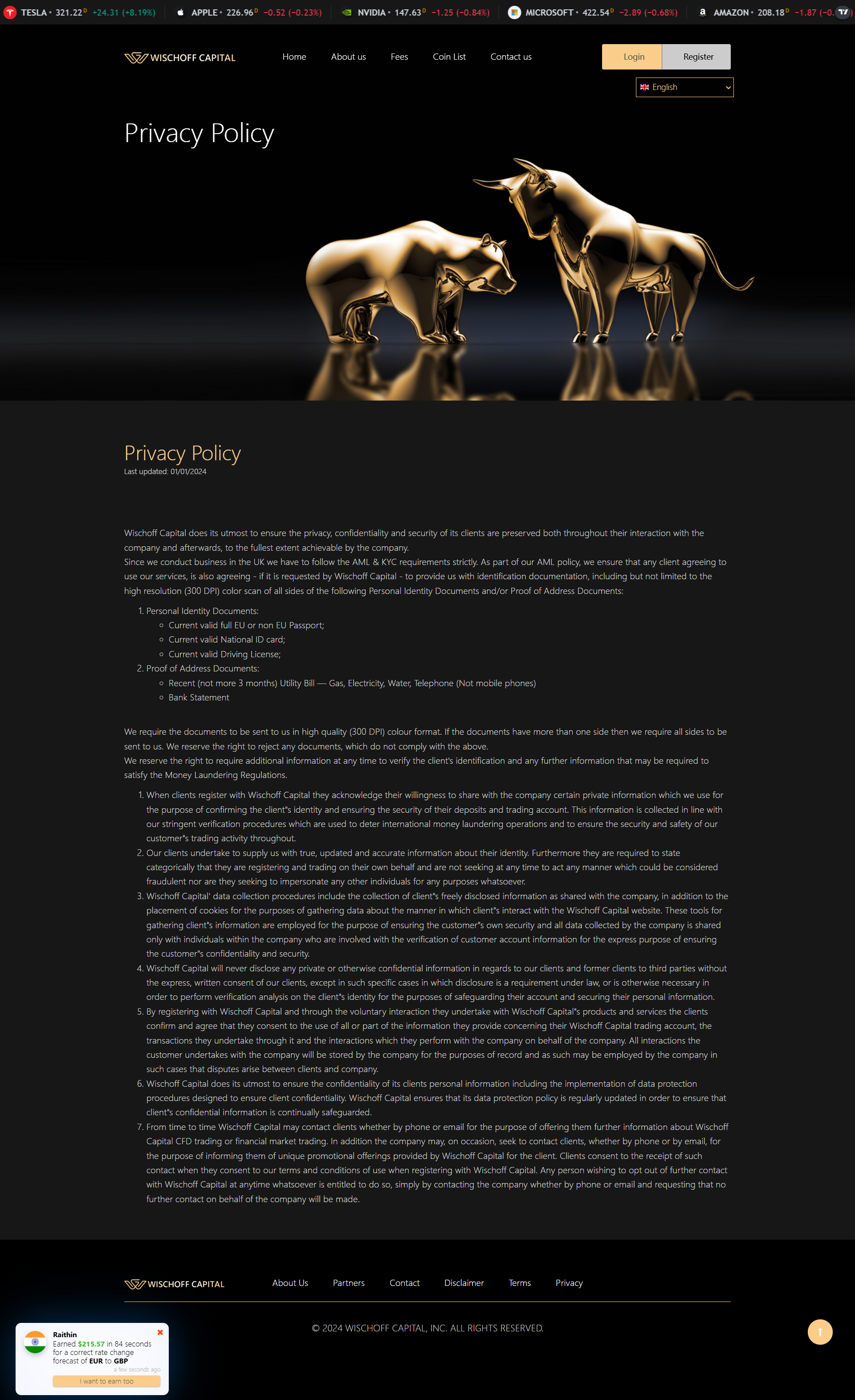 Wischoff Capital Official Website
