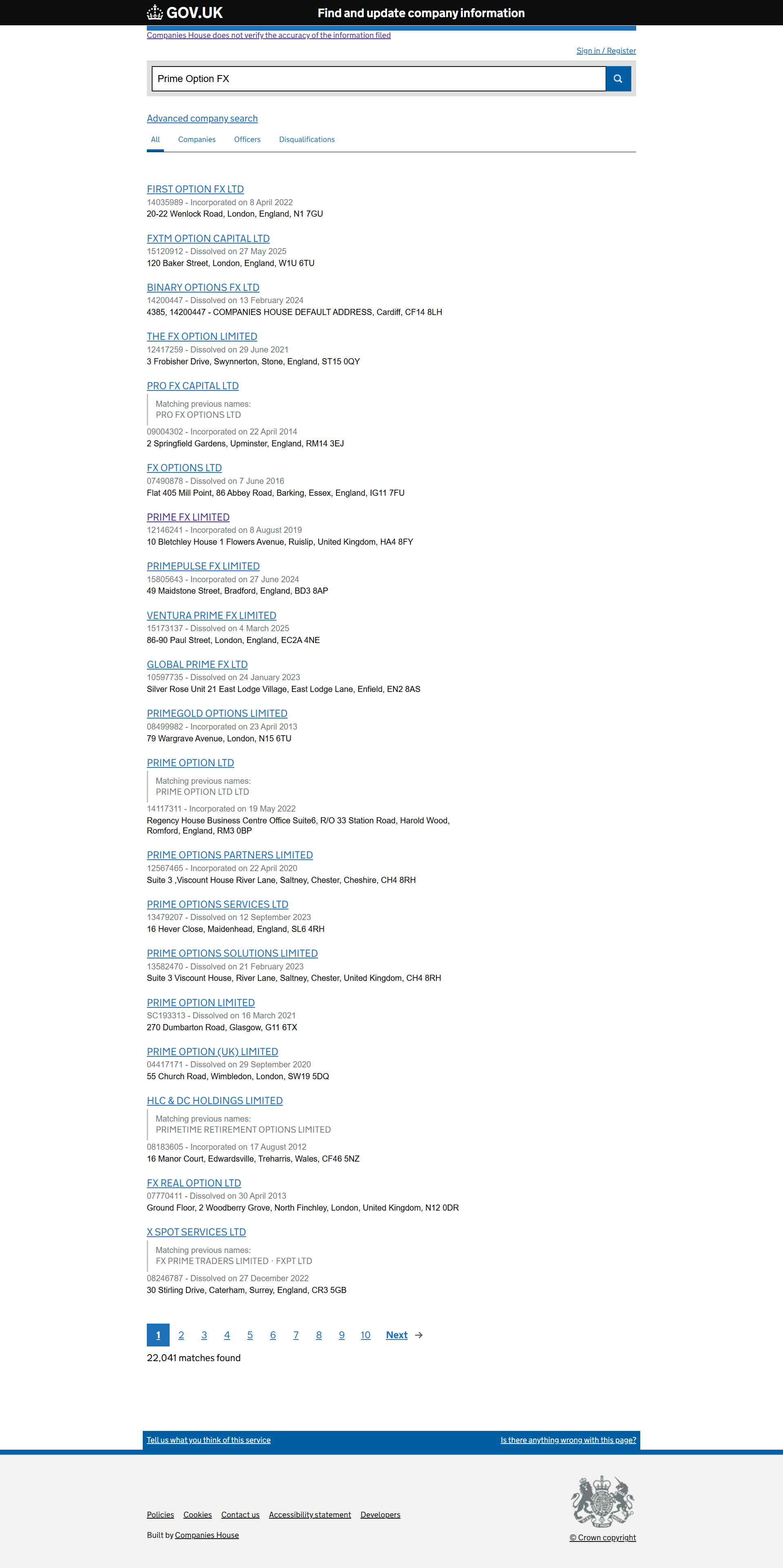 UK Companies House