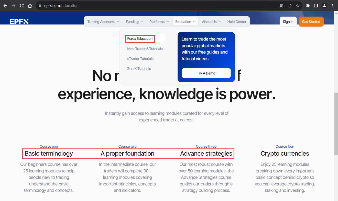 The official website displays other service information