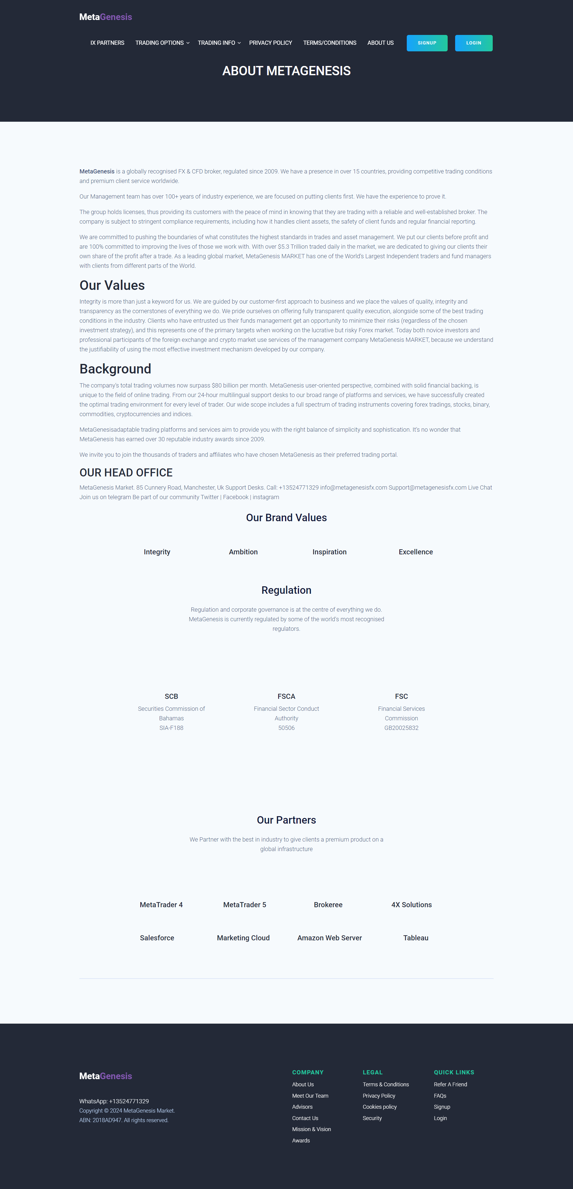 Meta Genesis Official Website