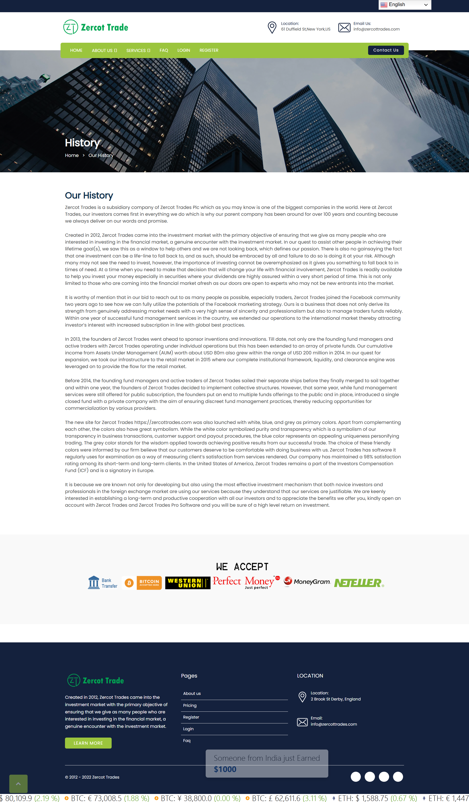 Broker Official Website