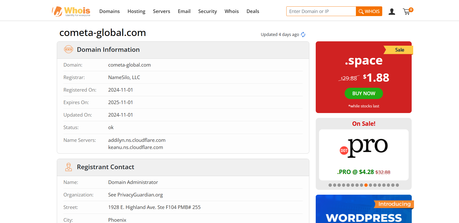 COMETA.whois