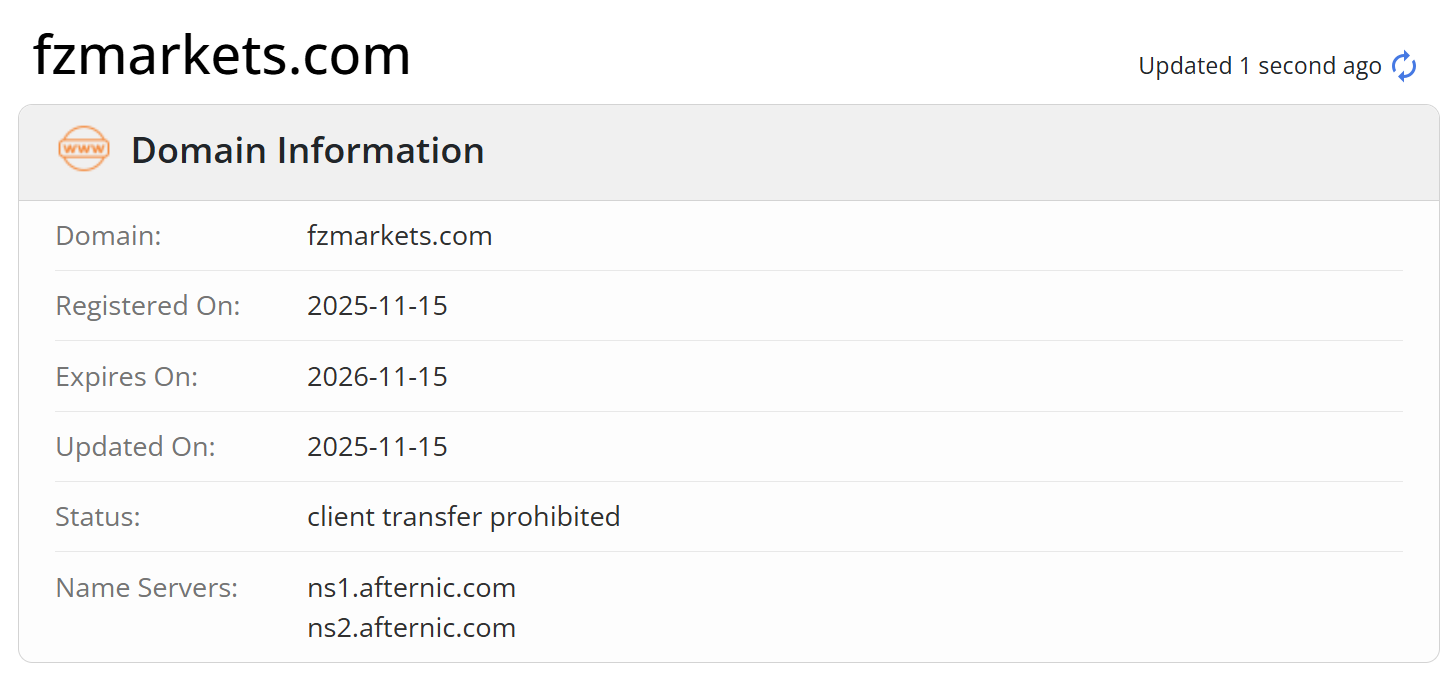 WHOIS domain registration time