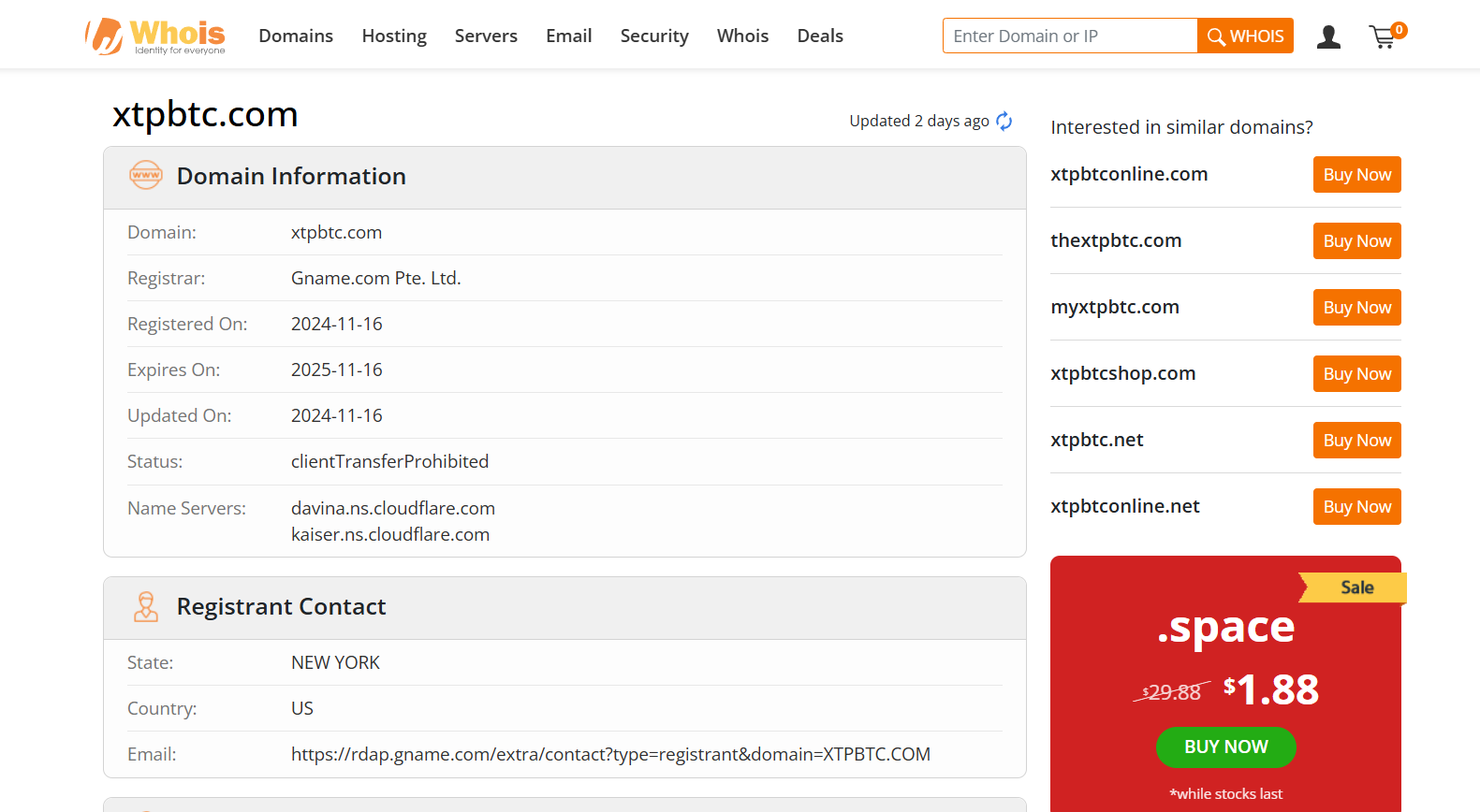 xtpbtc whois