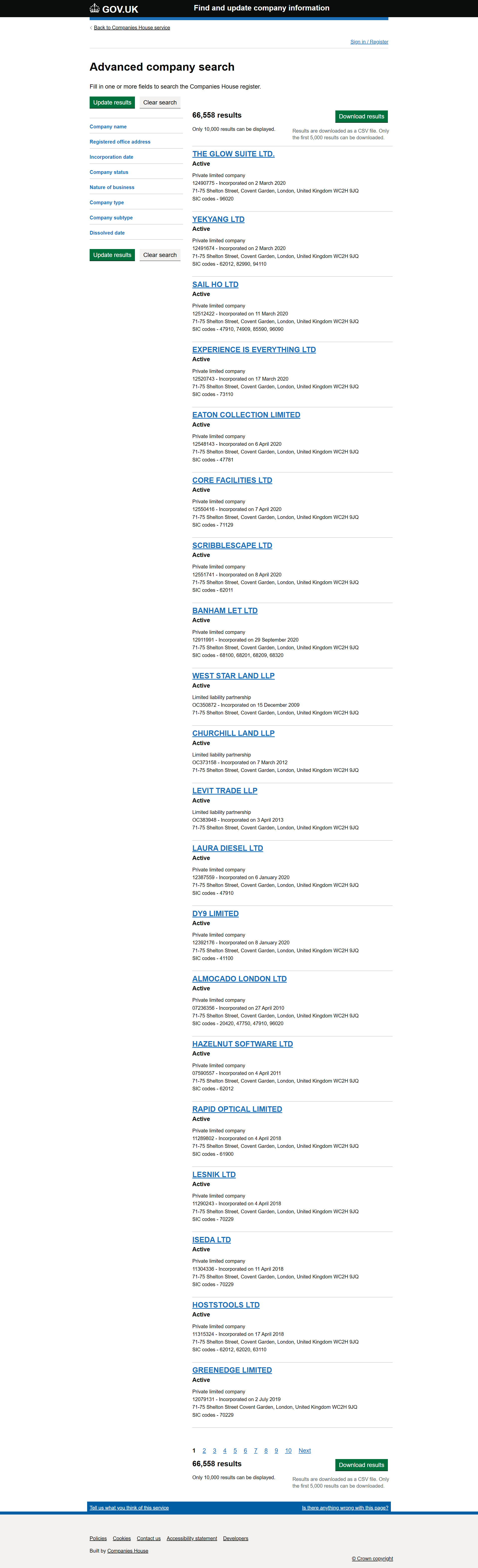UK Companies House