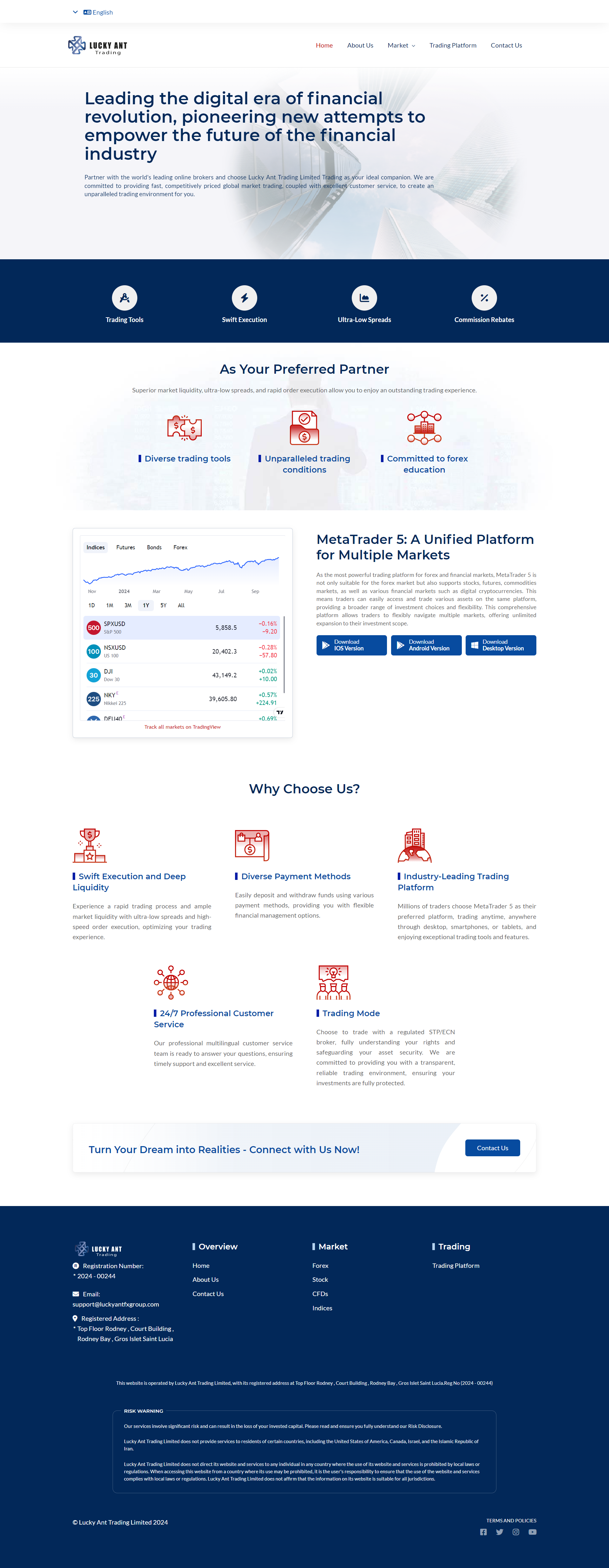 Lucky Ant Trading Limited Official Website