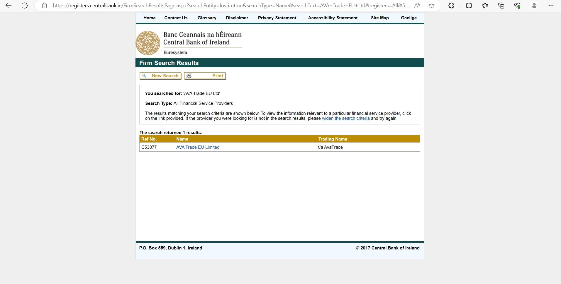 Central Bank of Ireland