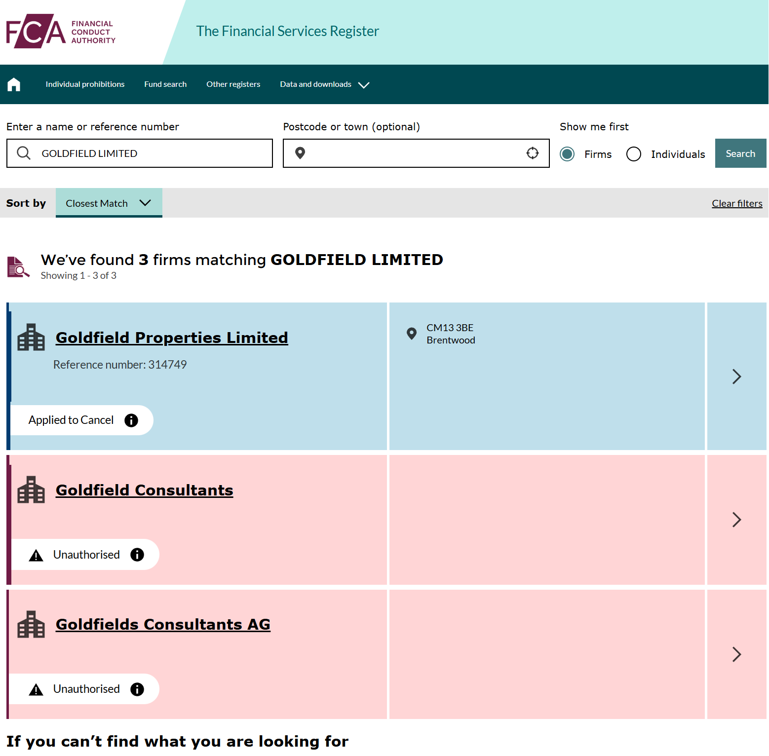 UK Financial Conduct Authority（FCA）