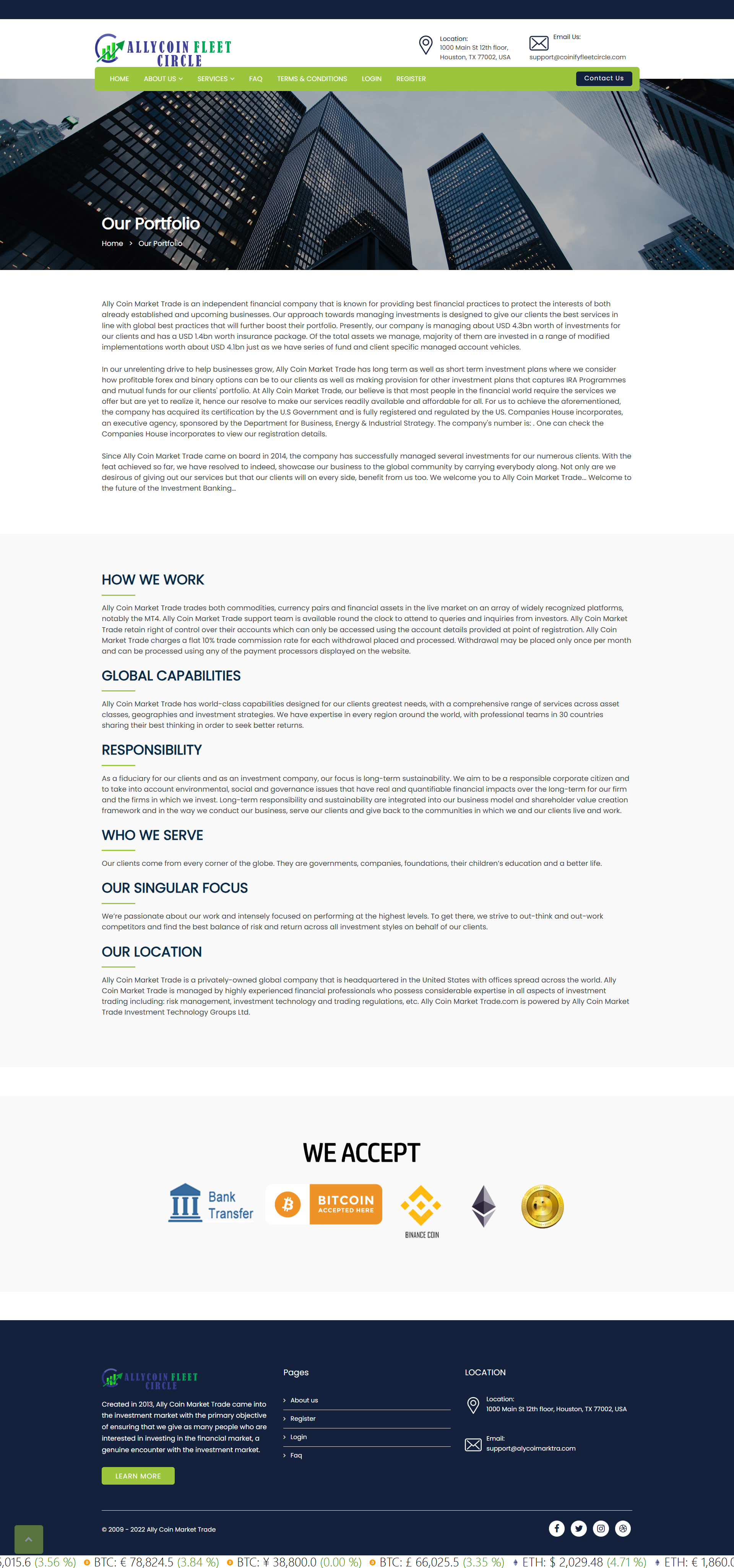 Ally Coin Market Trade Official Website