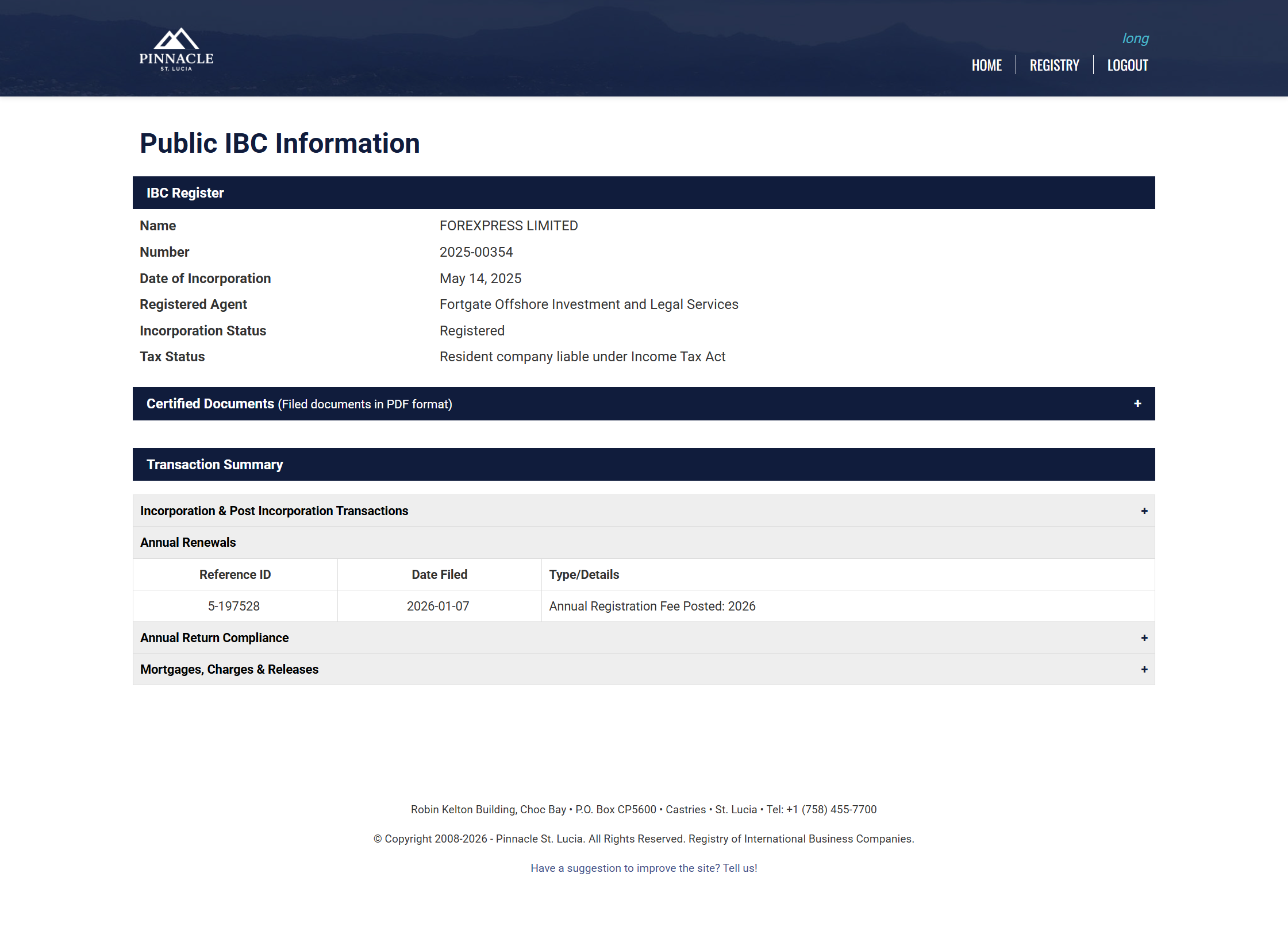 Entity Information Query