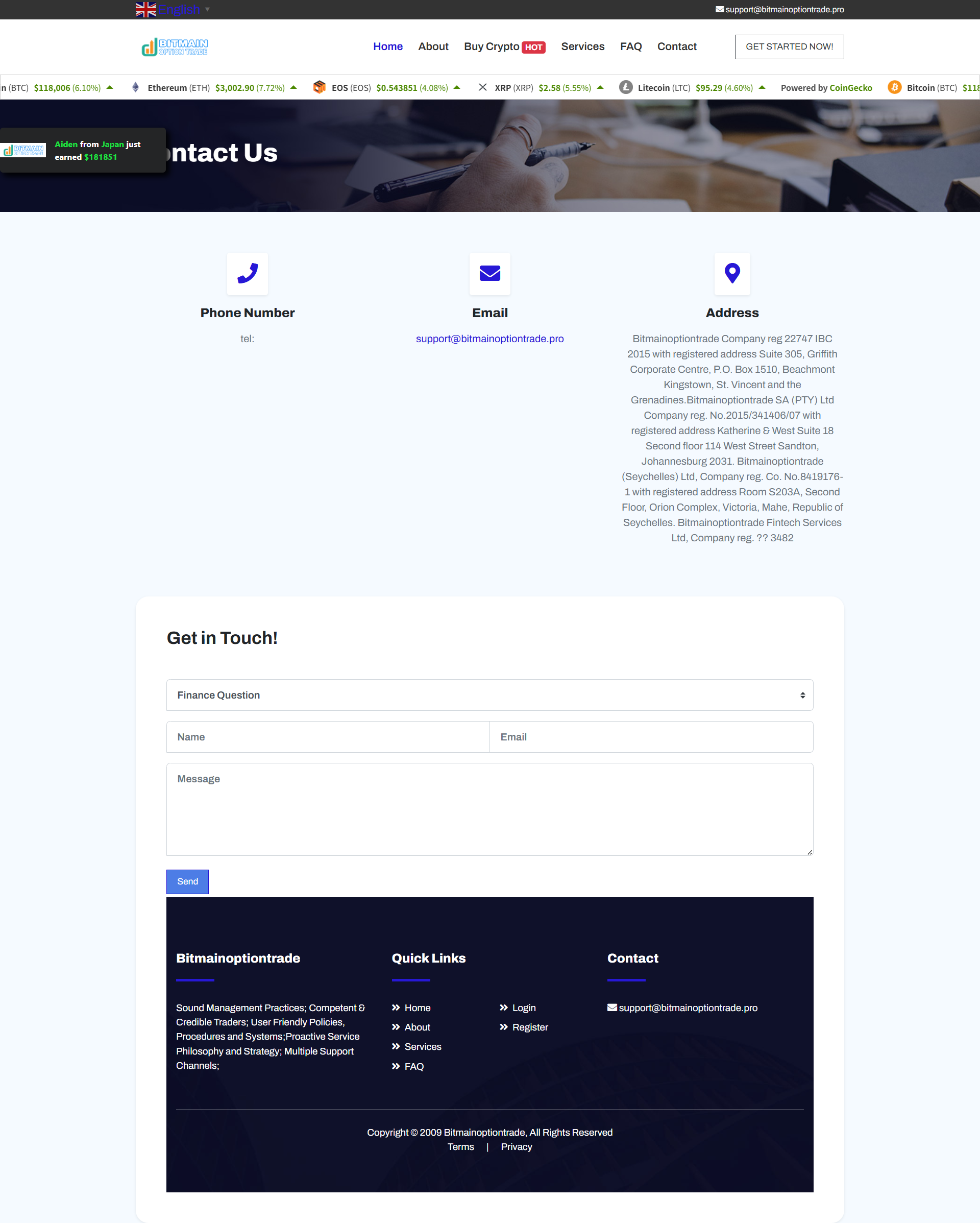 Broker Official Website
