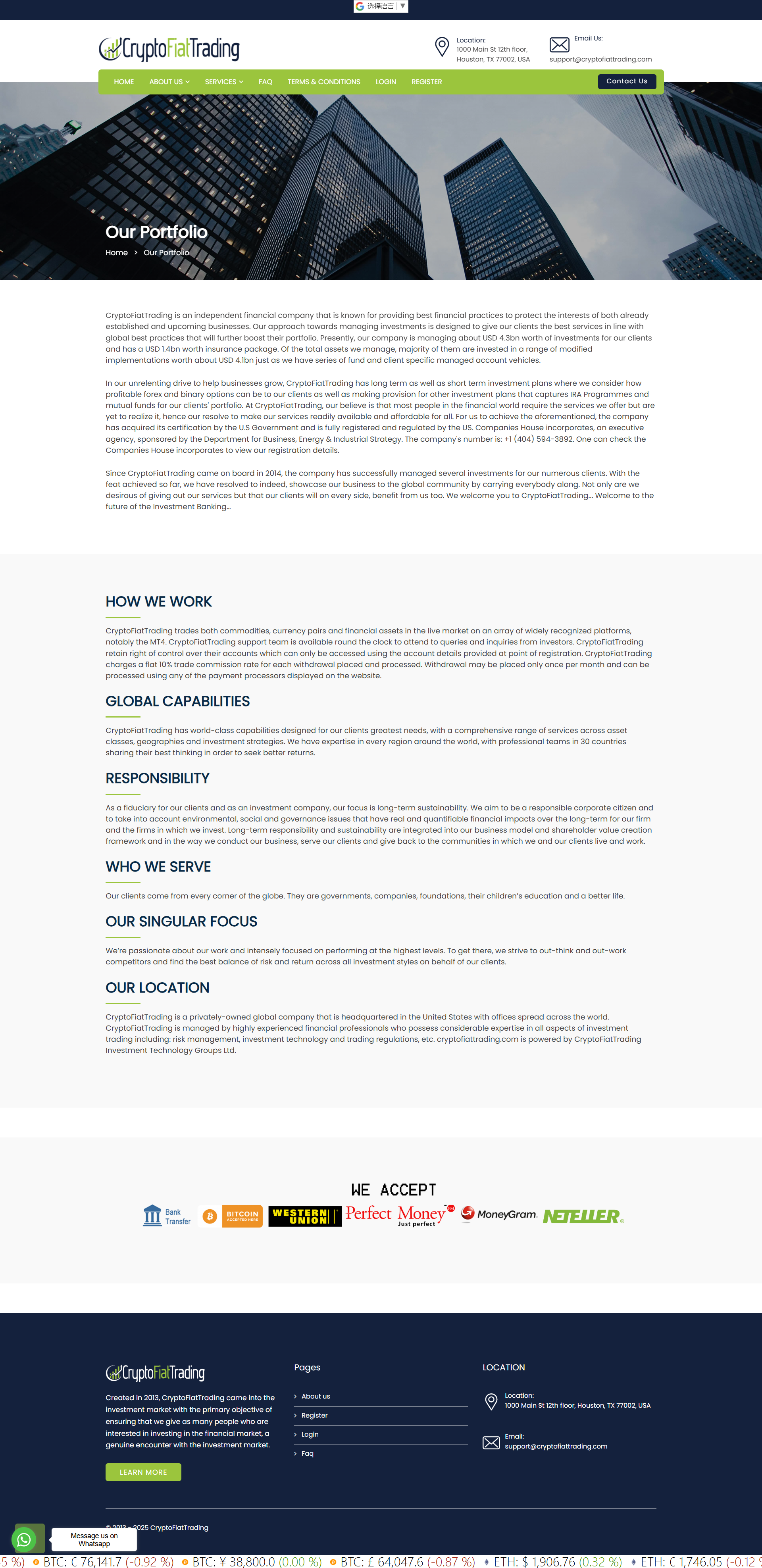 CryptoFiatTrading Official Website