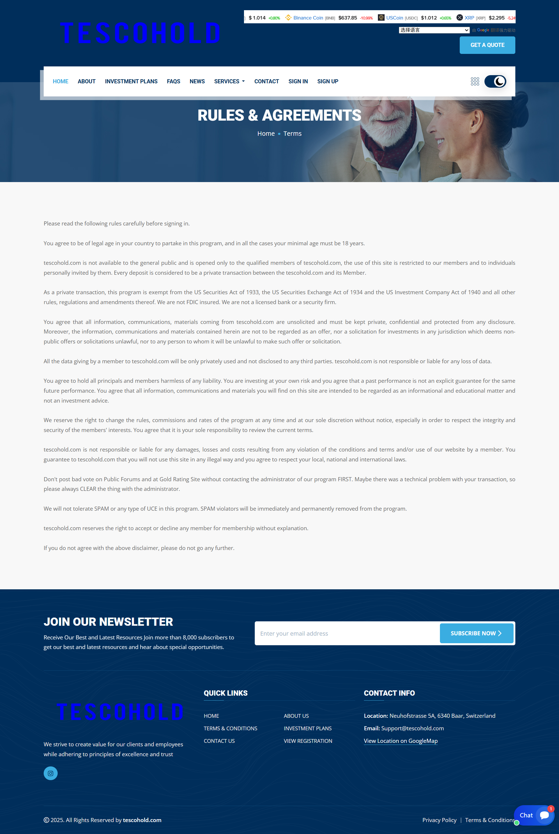 Broker Official Website