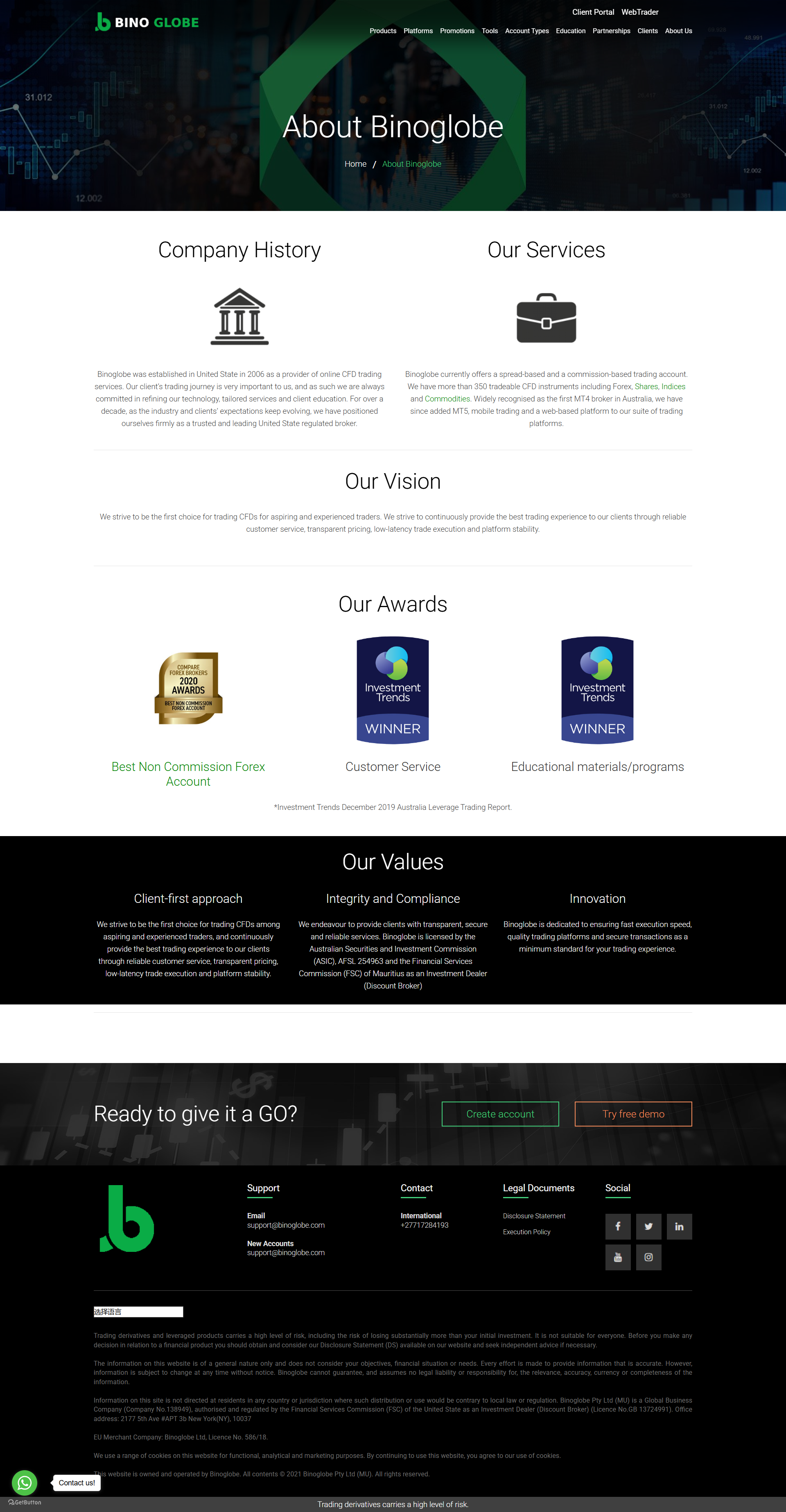 Binoglobe Official Website