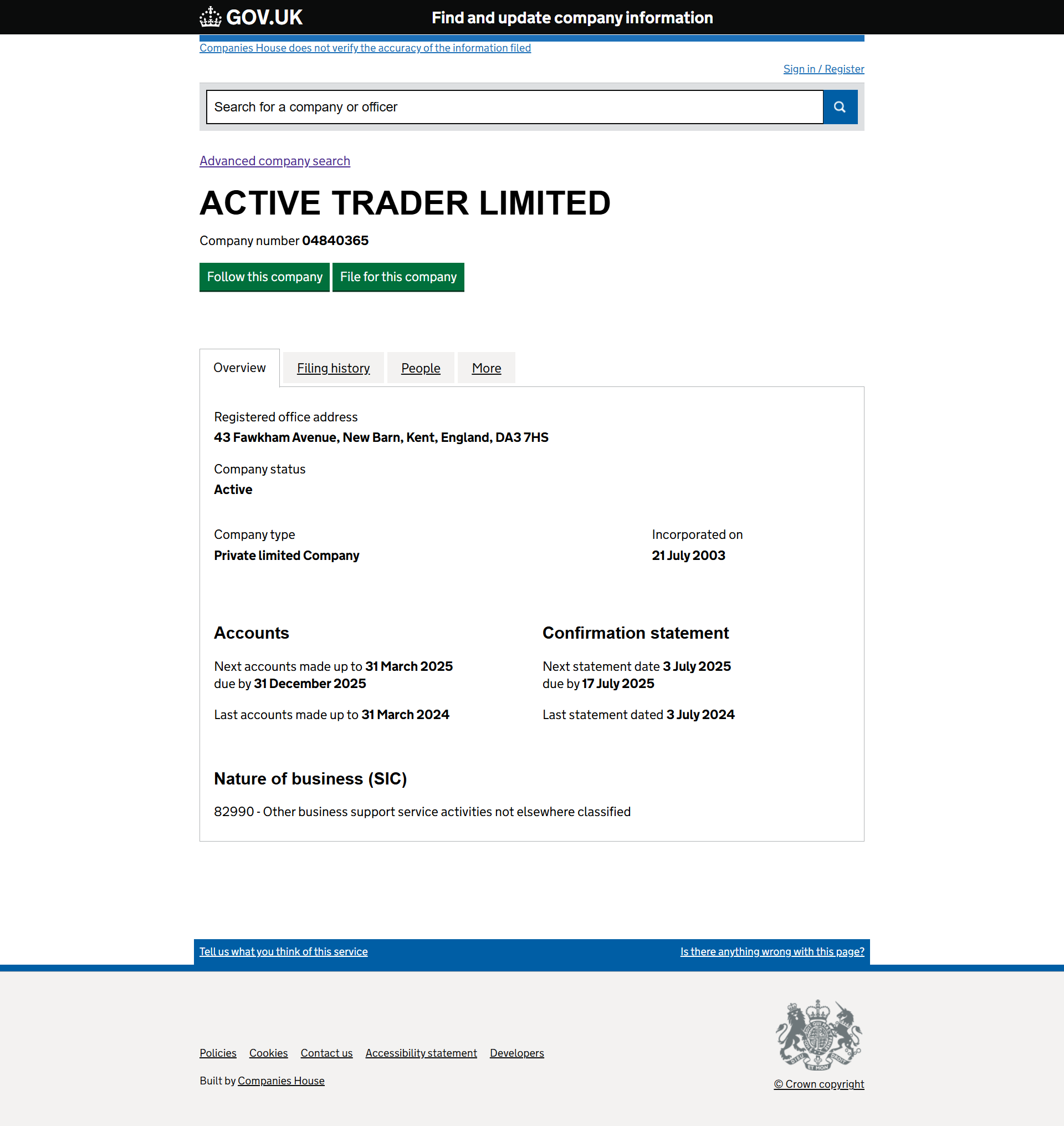 UK Companies House