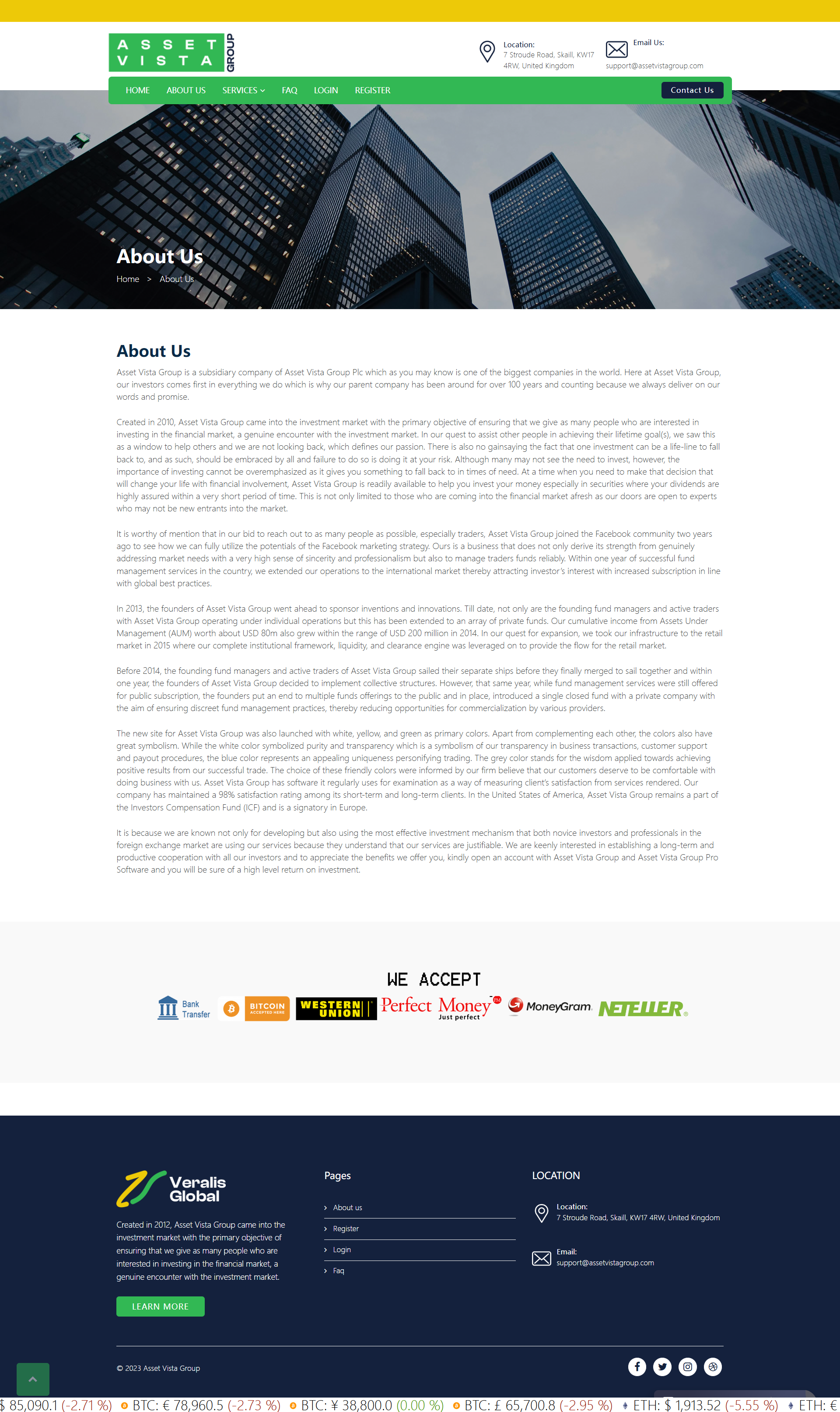 Asset Vista Group Official Website