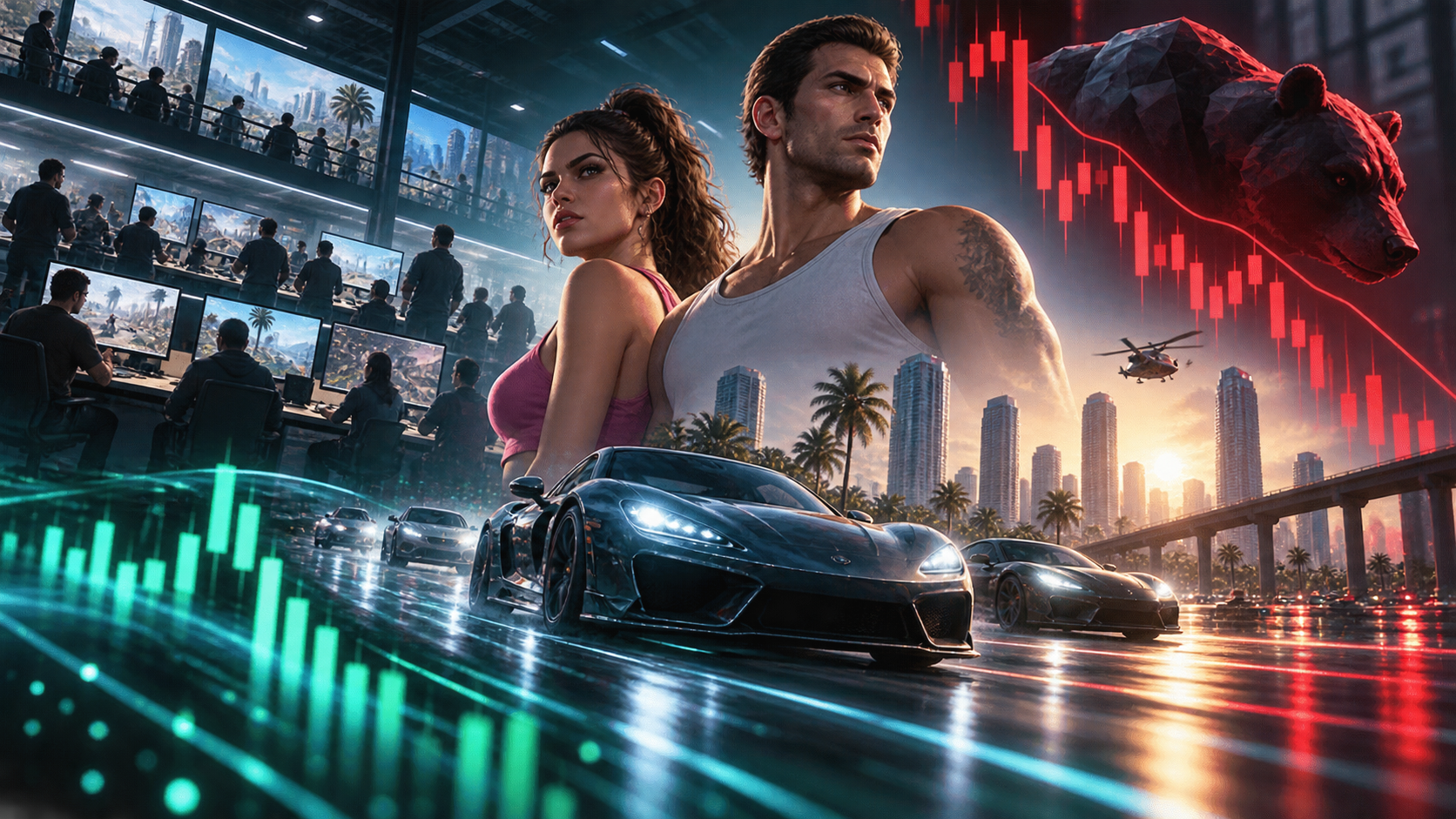 Pasukan Rockstar Hampir Berganda Menjelang GTA 6, Saham Take-Two Tertekan