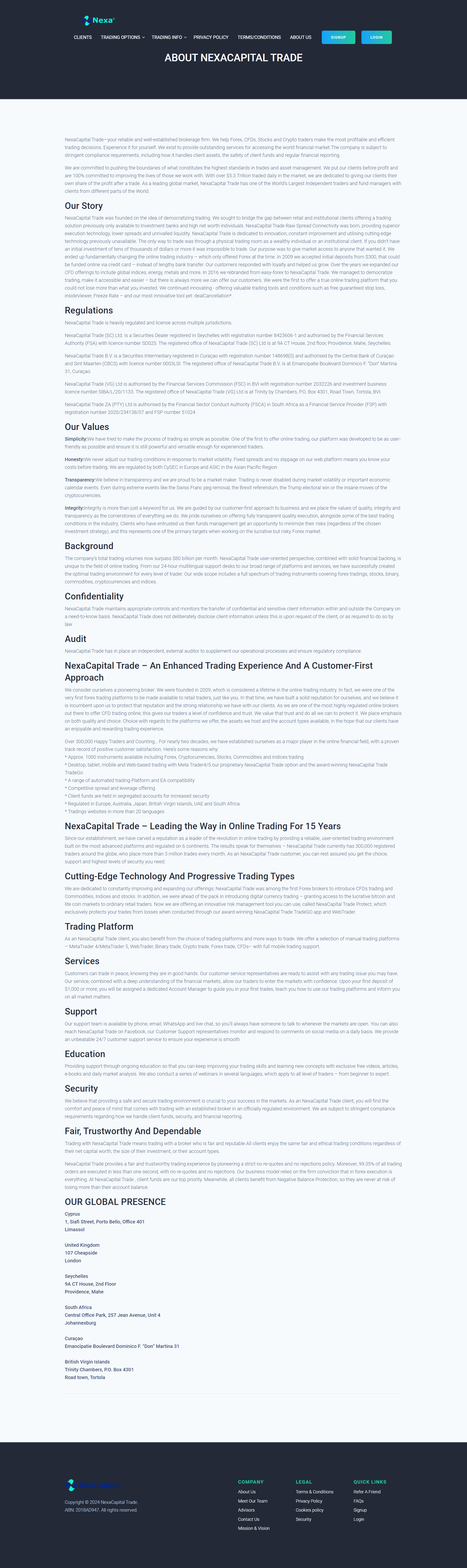 NexaCapital Trade Official Website