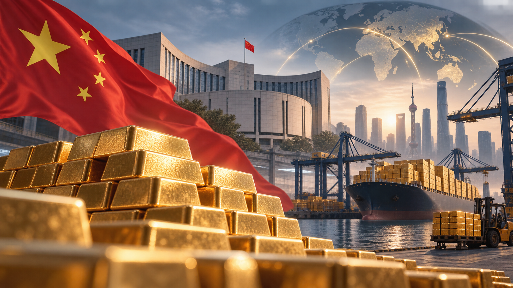 China’s gold imports hit record as central bank buying extends