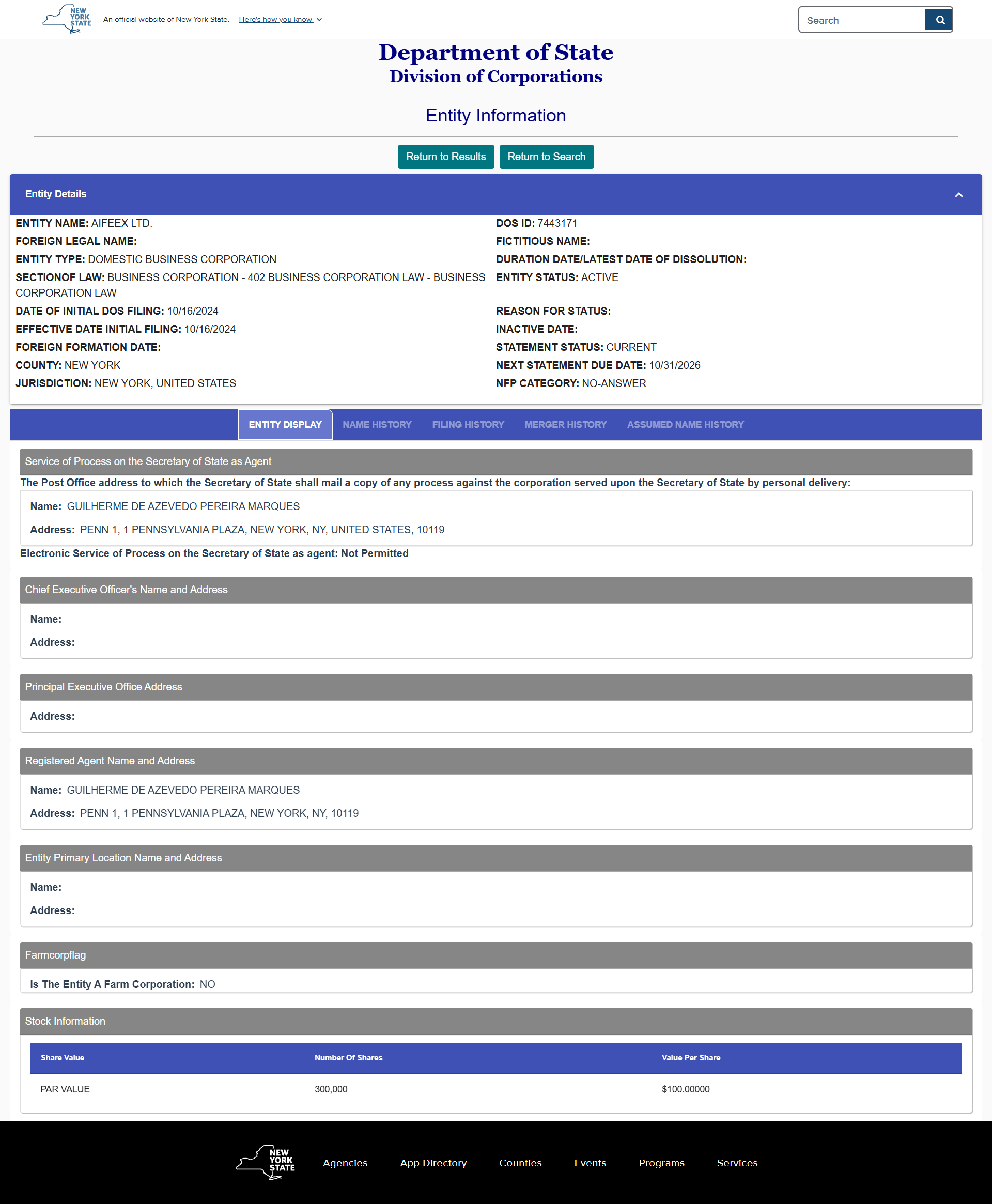 NEW YORK STATE Official Website