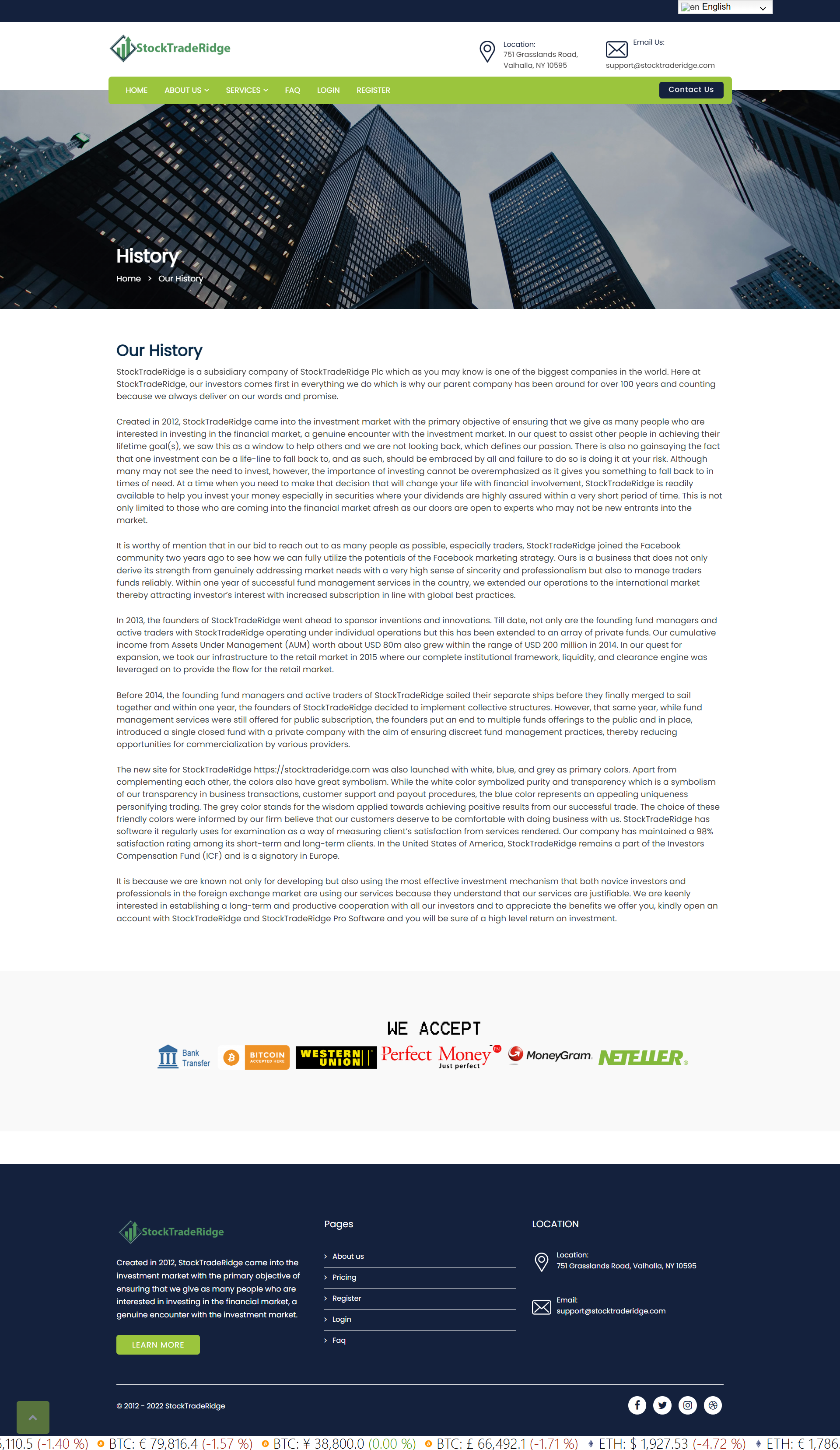 StockTradeRidge Official Website