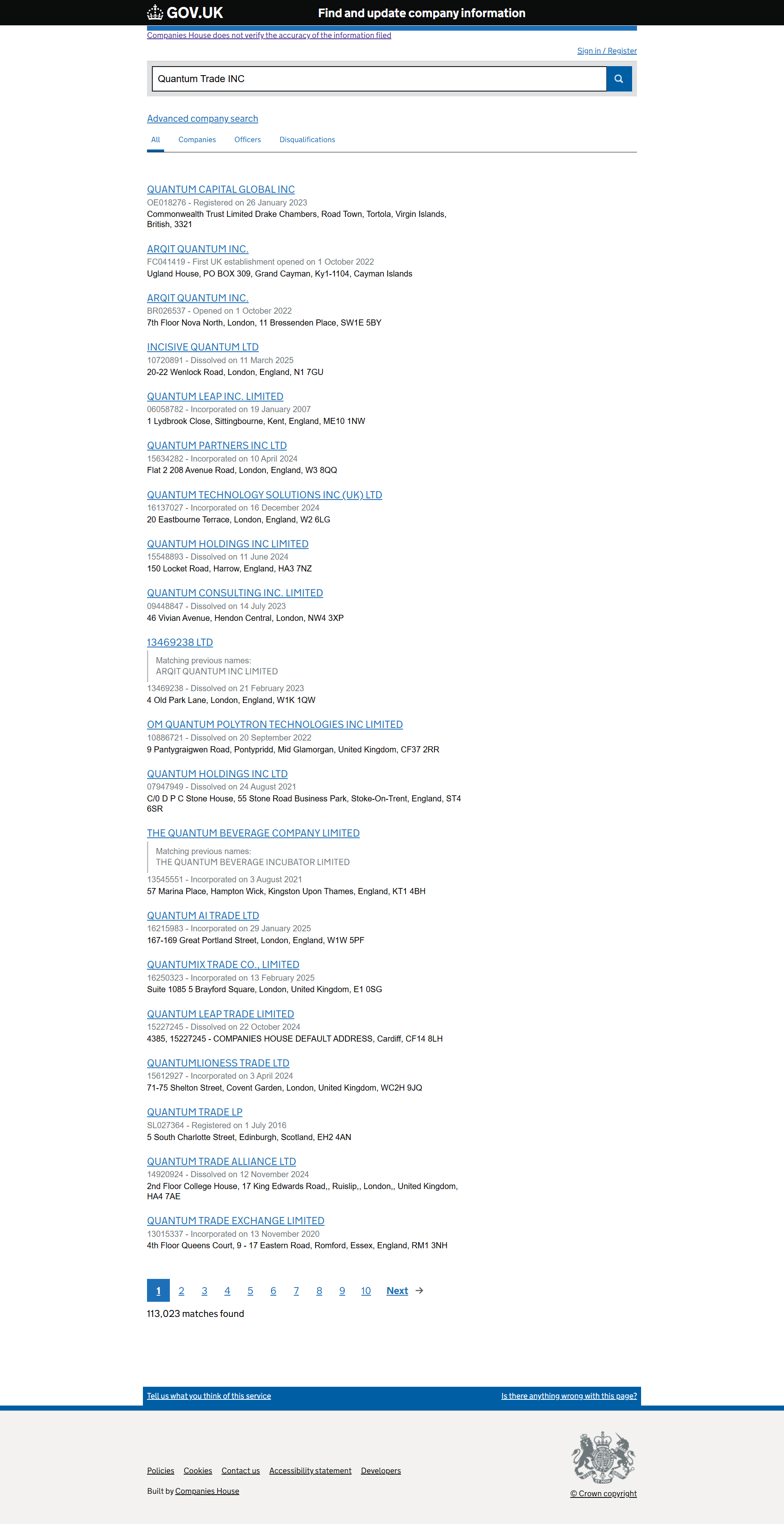 UK Companies House