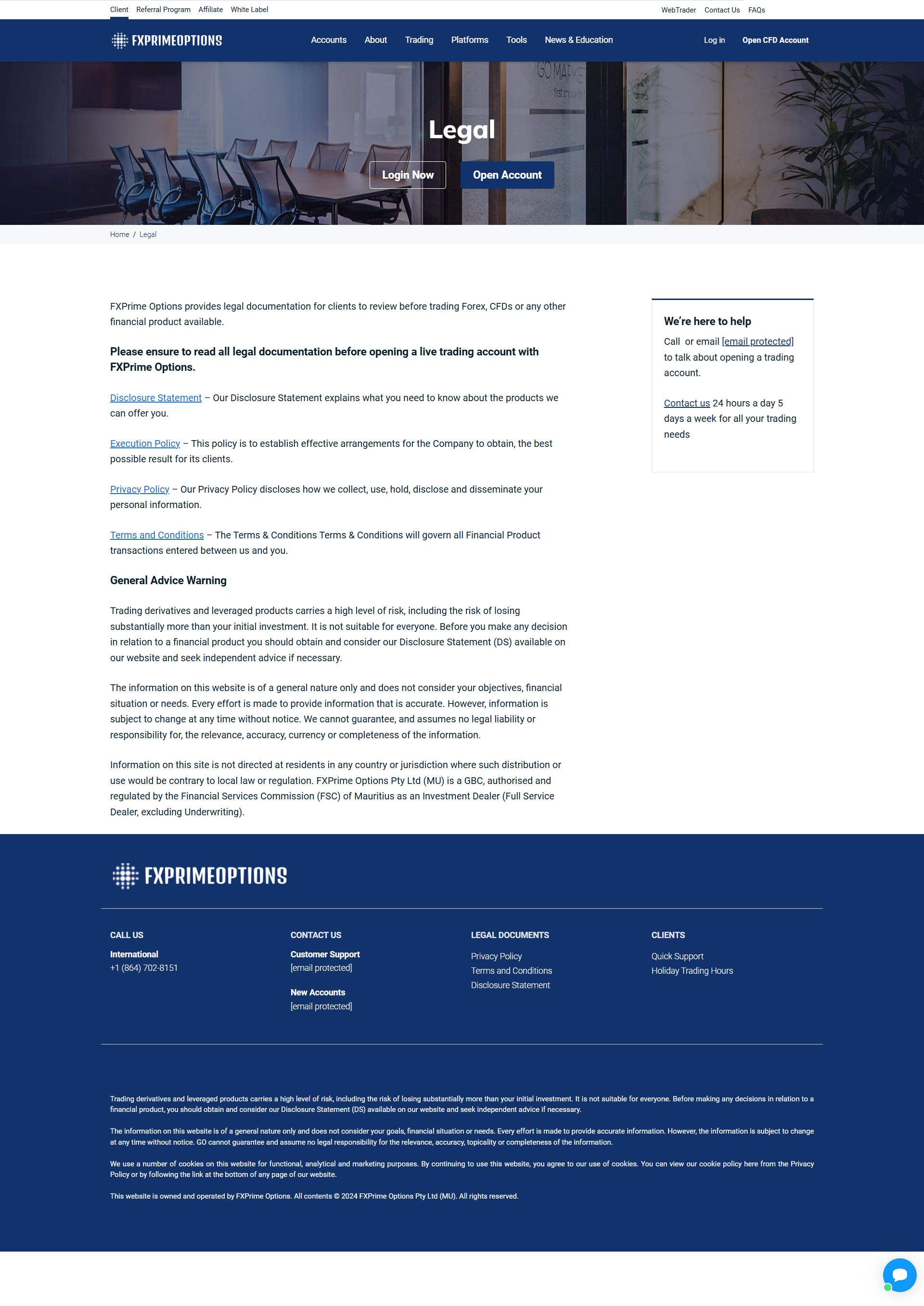 FXPrime Options Official Website