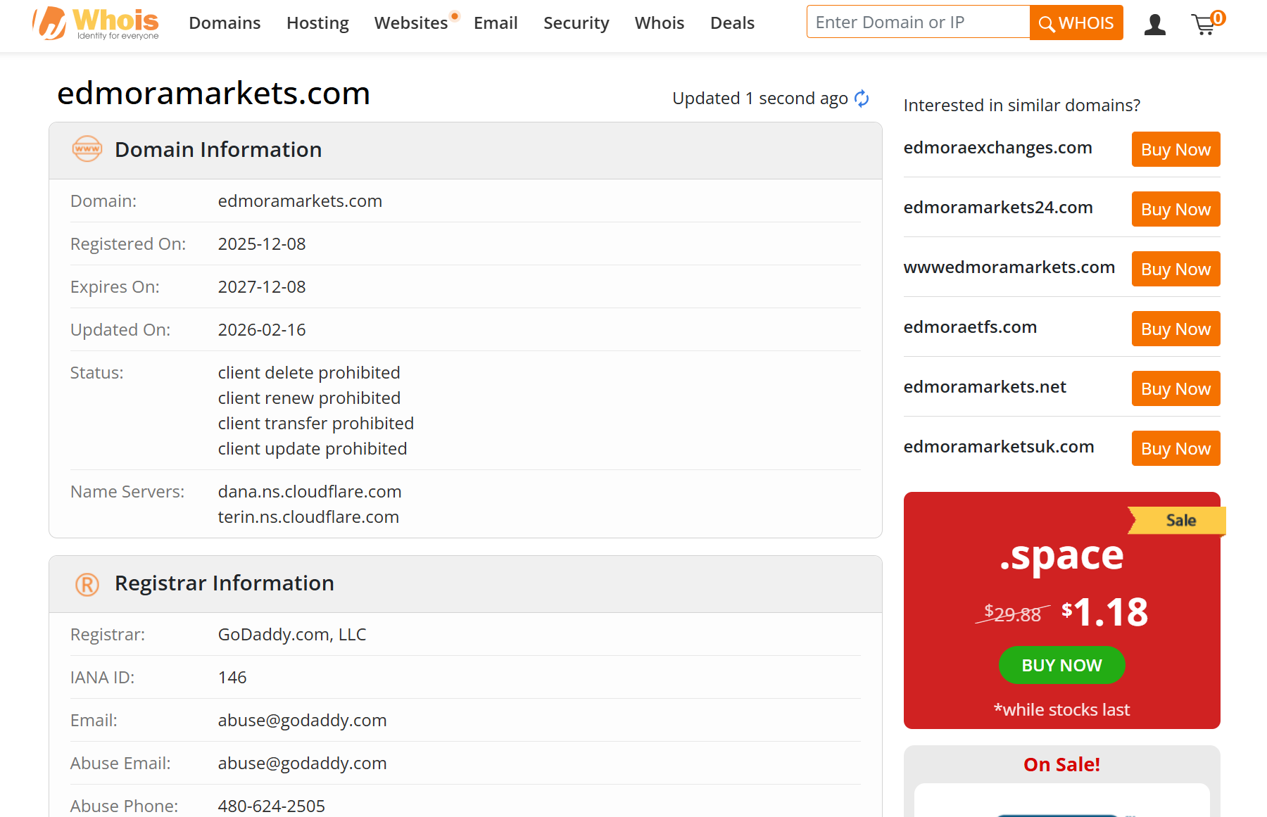 whois domain registration time
