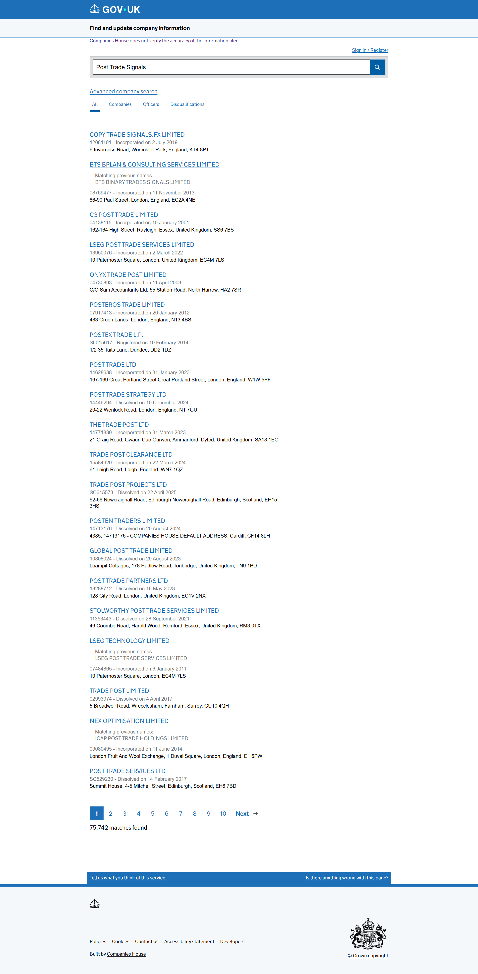 UK Companies House