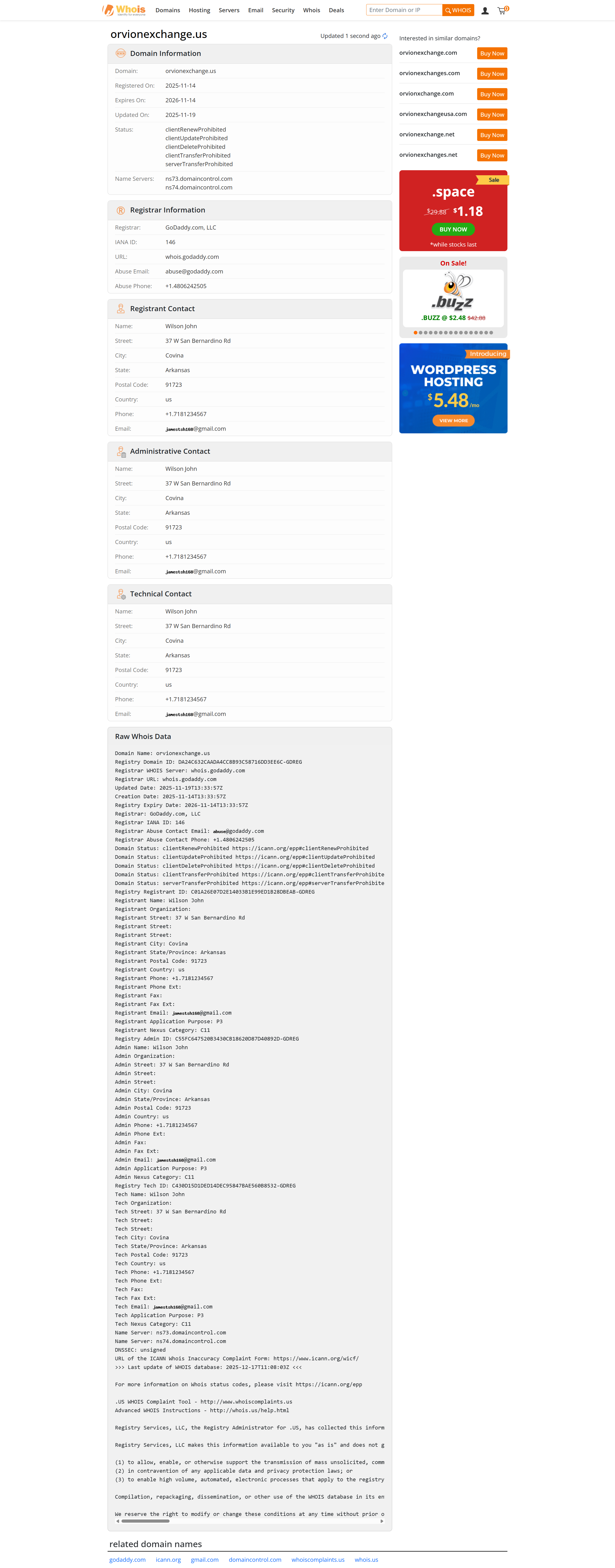 whois