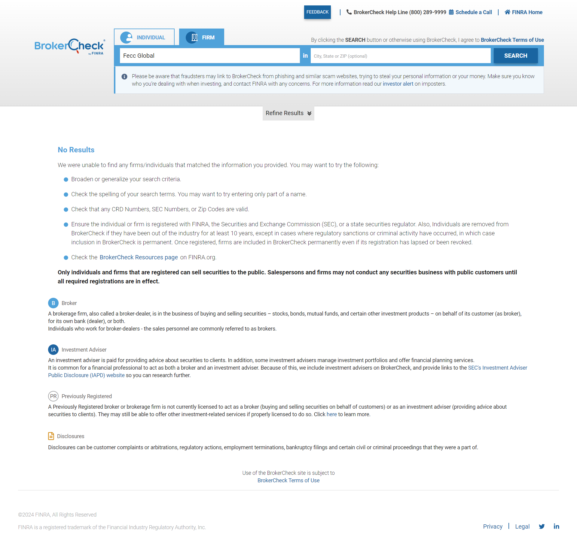 United States Financial Industry Regulatory Authority(FINRA)