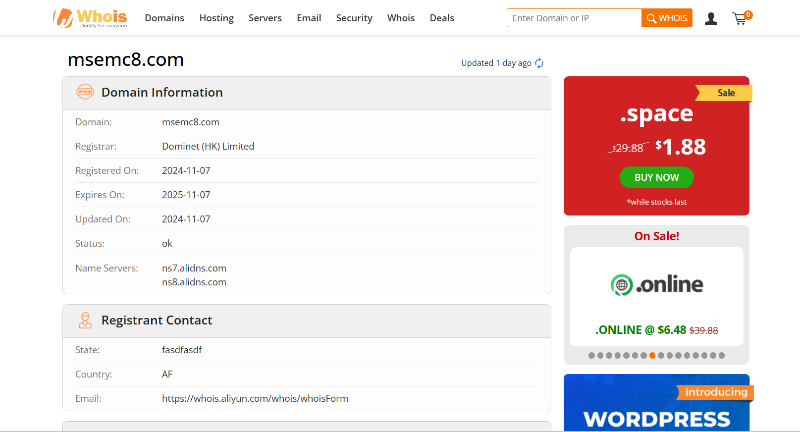 Msemc whois