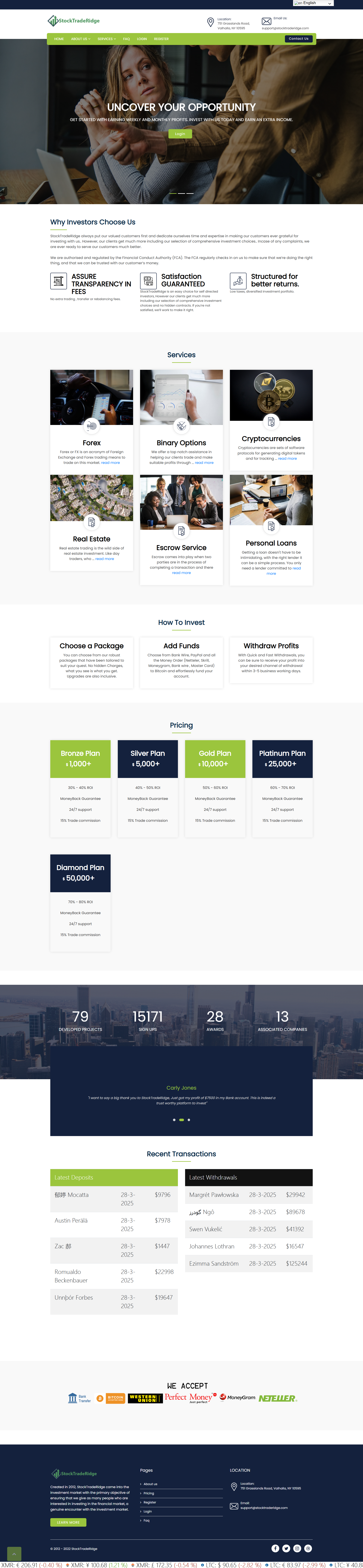 StockTradeRidge Official Website