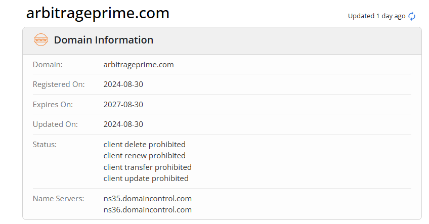 Arbitrage Prime Whois