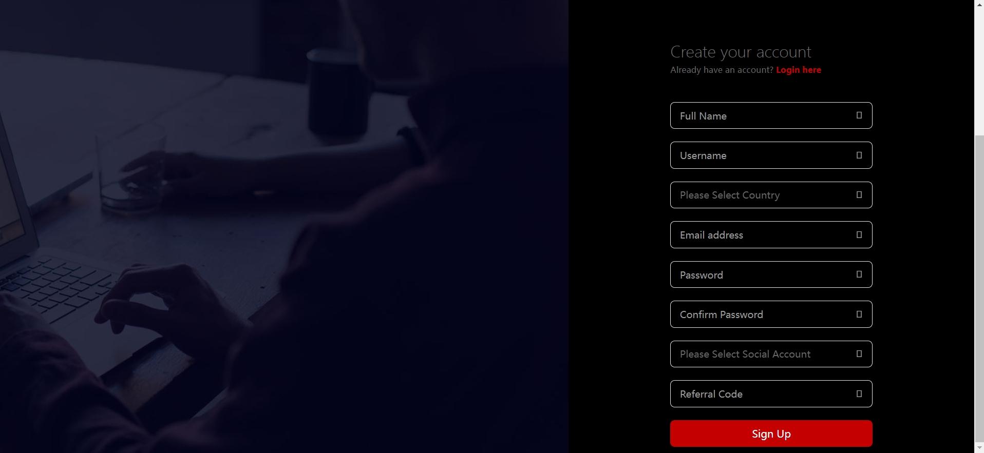 register of Bitcapital Copytrade