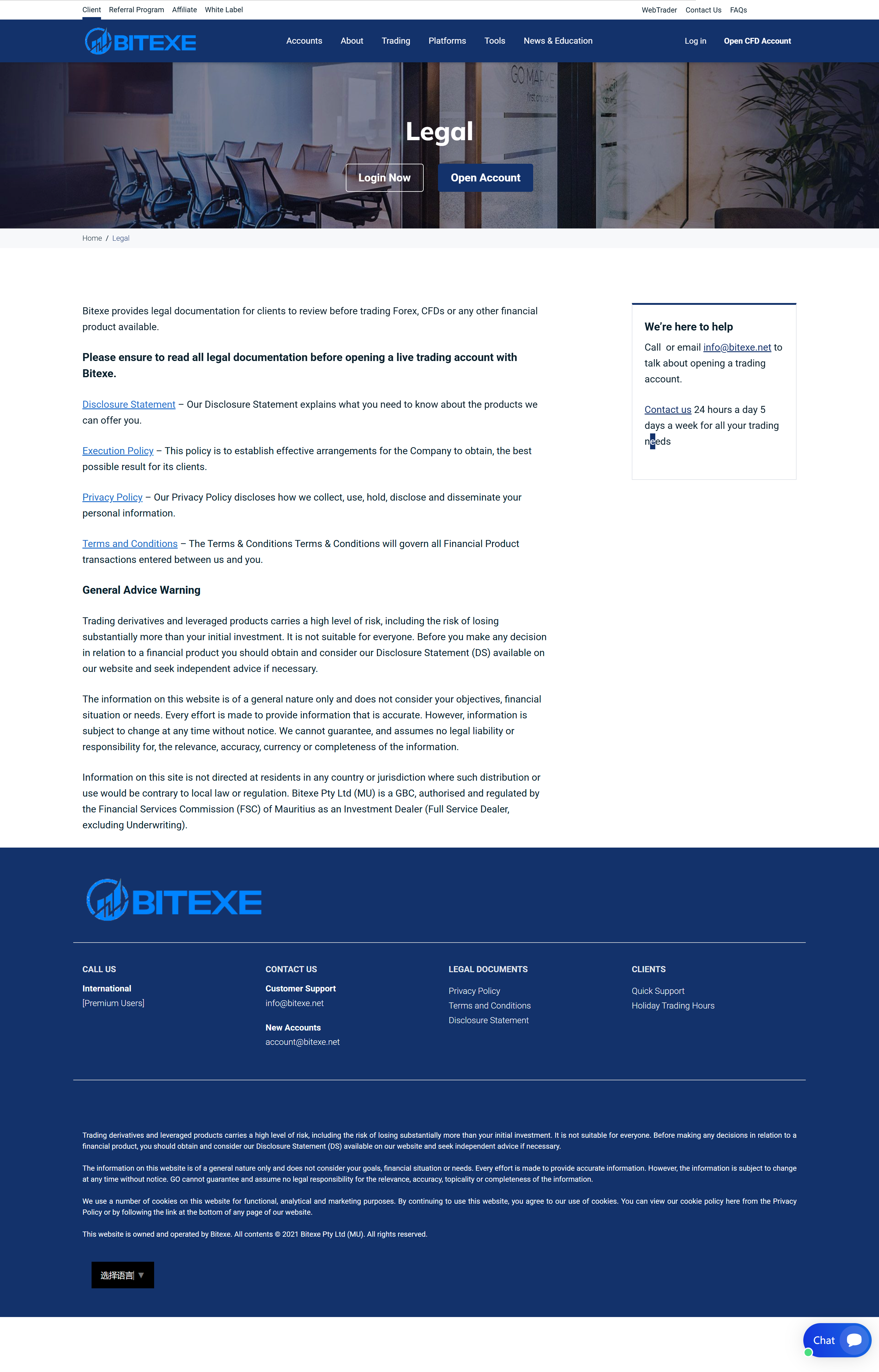 Bitexe office website