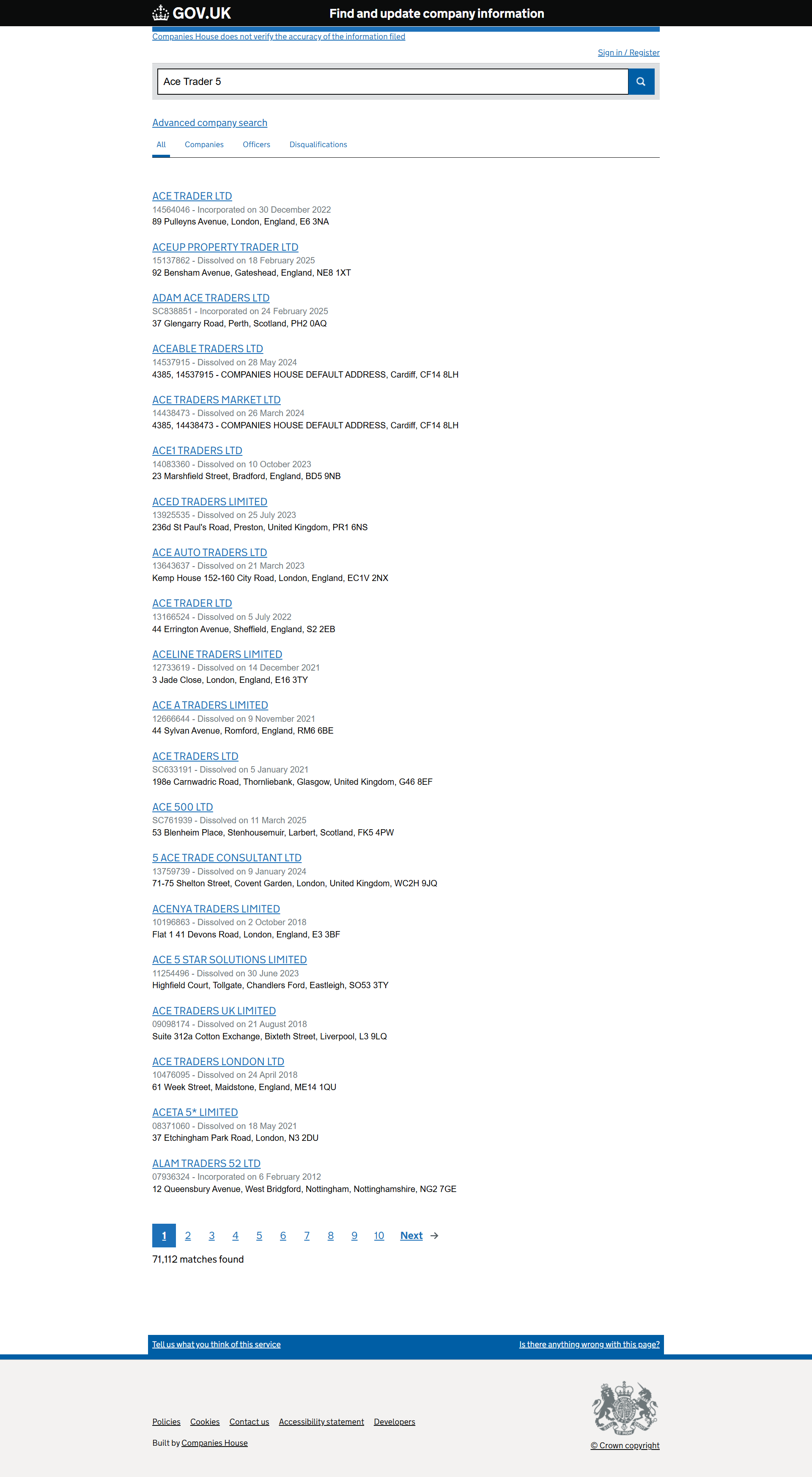 UK Companies House